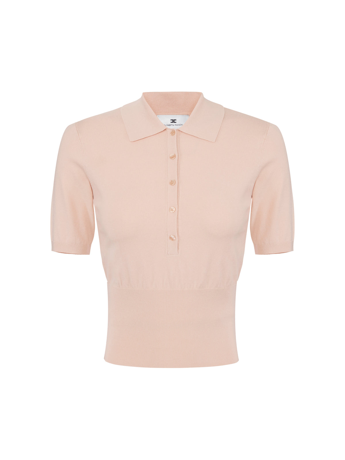 Knit polo shirt