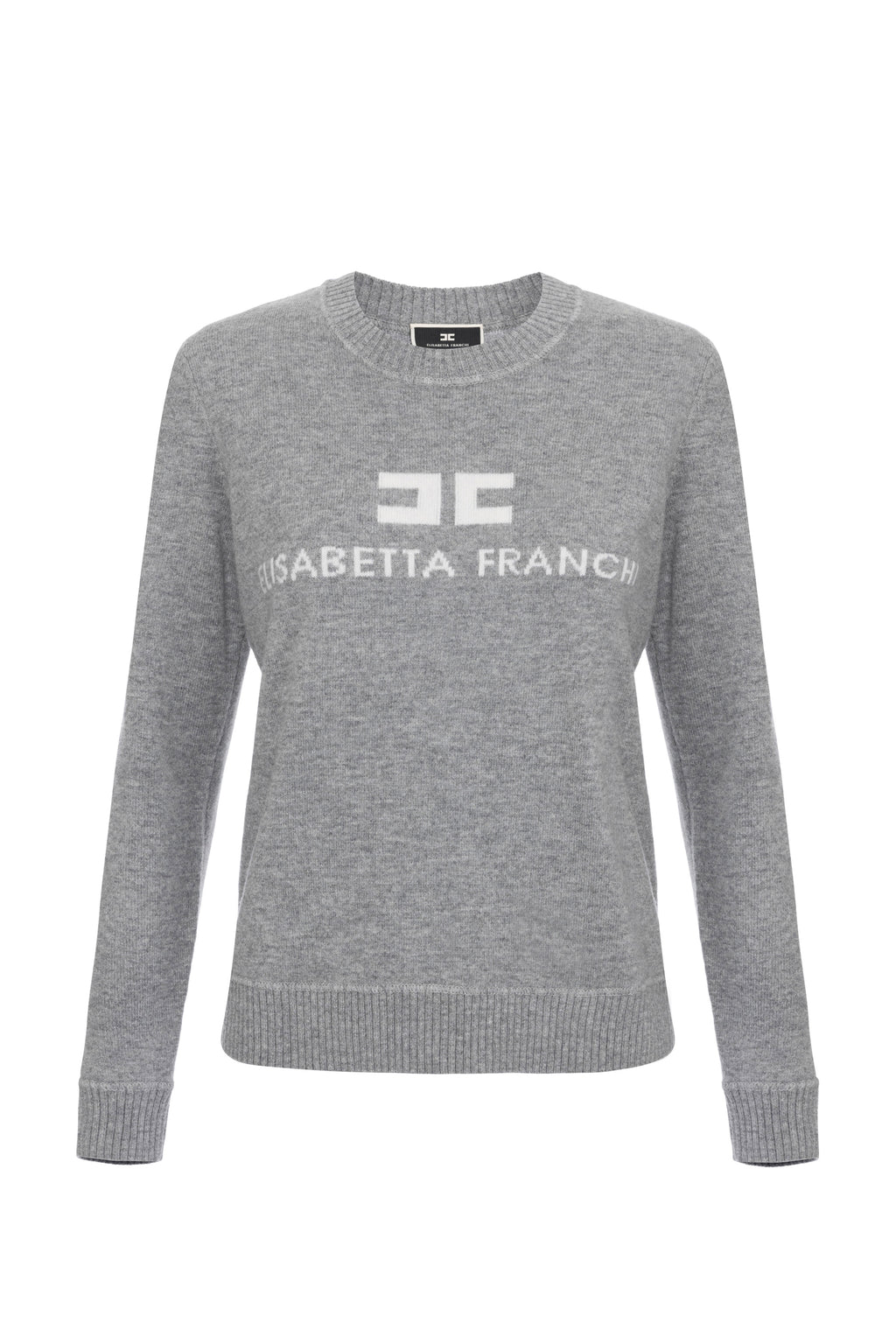 Cashmere blend pullover with logo | LAST PIECE: 42
