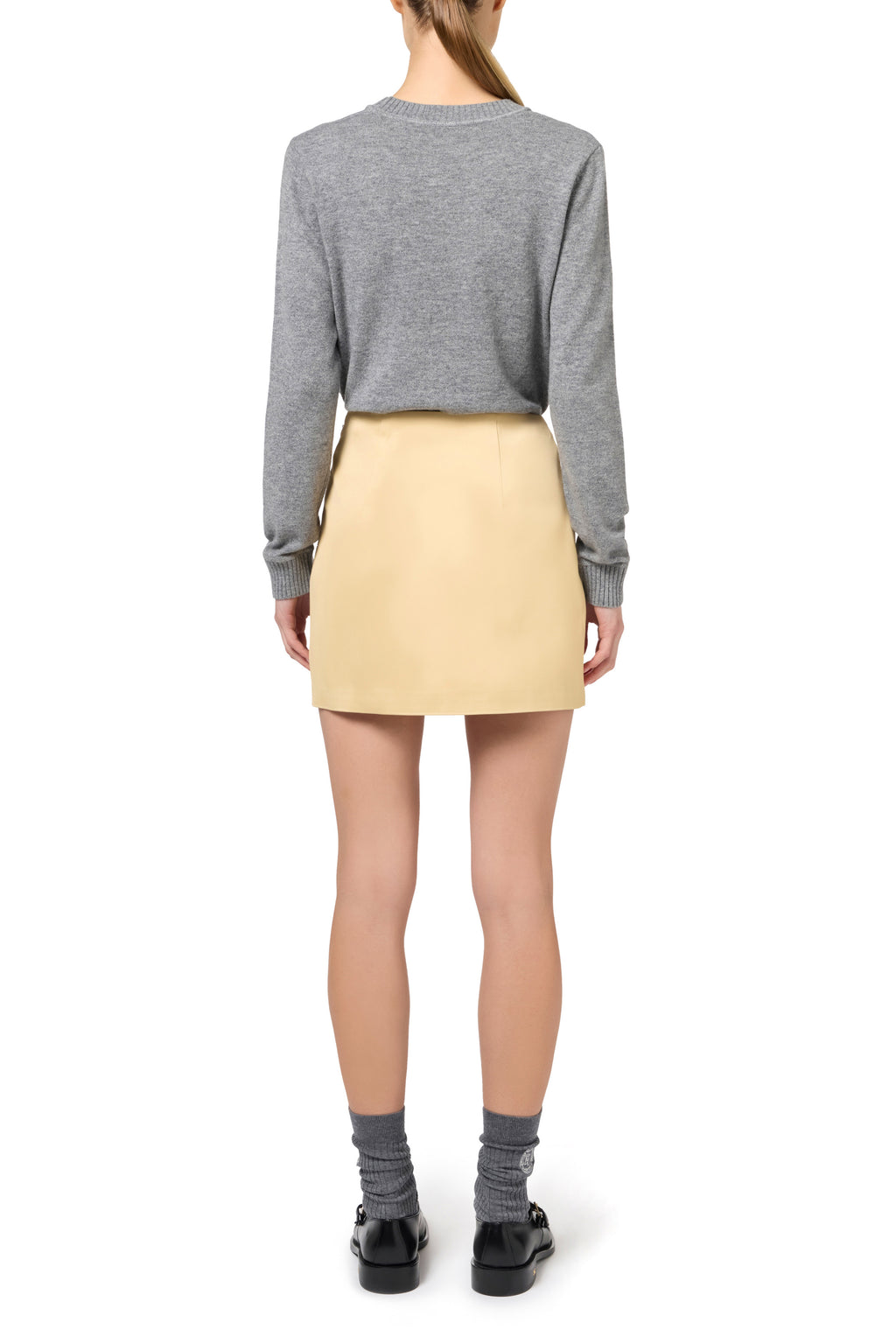 Cashmere blend pullover with logo | LAST PIECE: 42