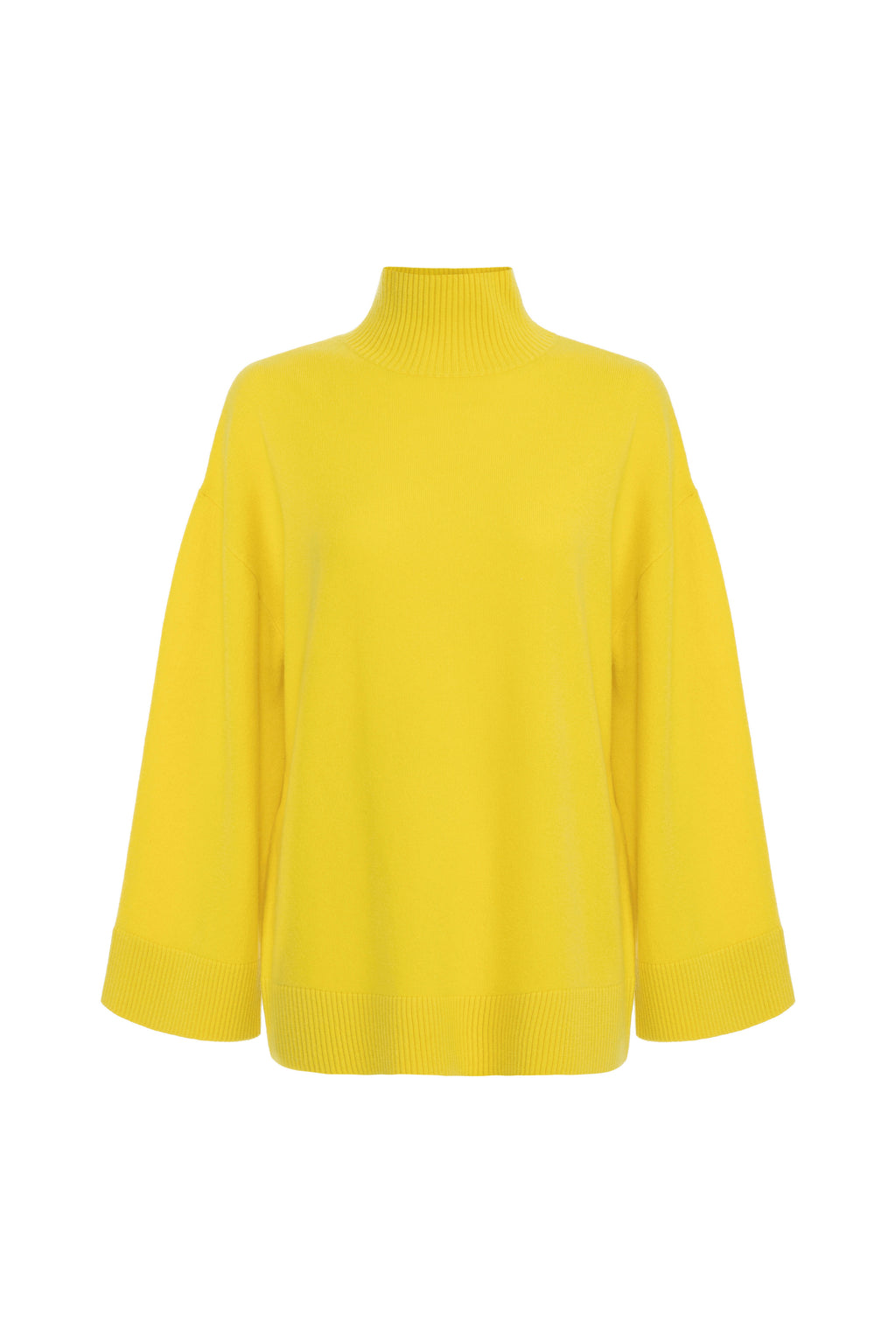 Cashmere blend turtleneck with logo | LAST PIECE: 42/44