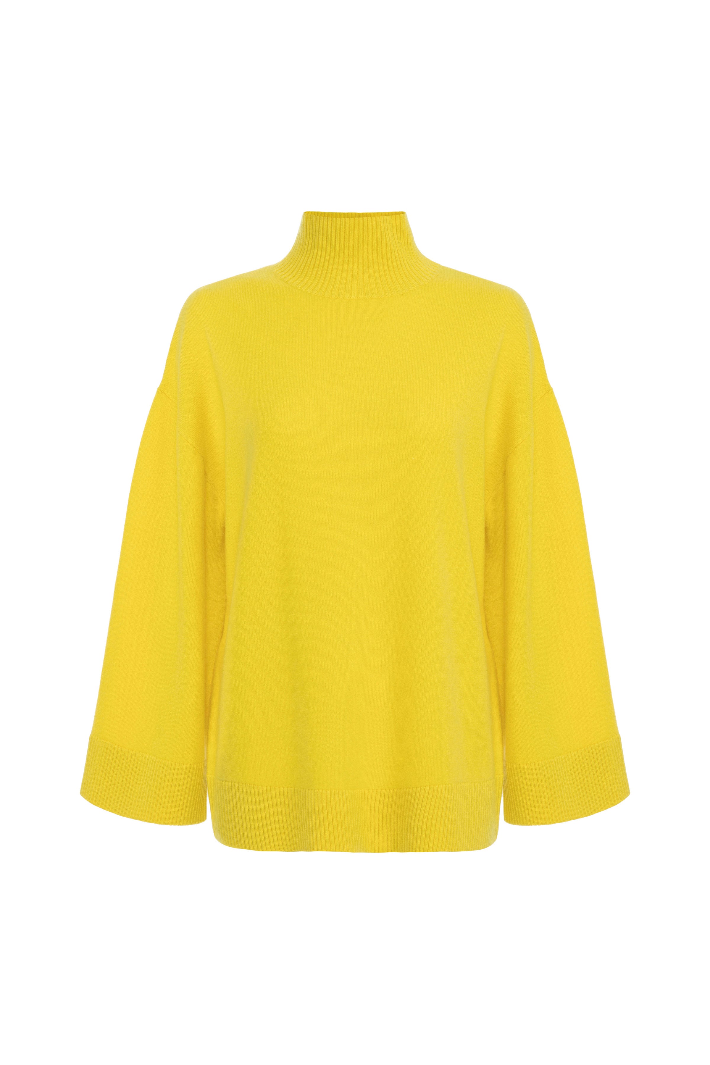Cashmere blend turtleneck with logo | LAST PIECE: 42/44