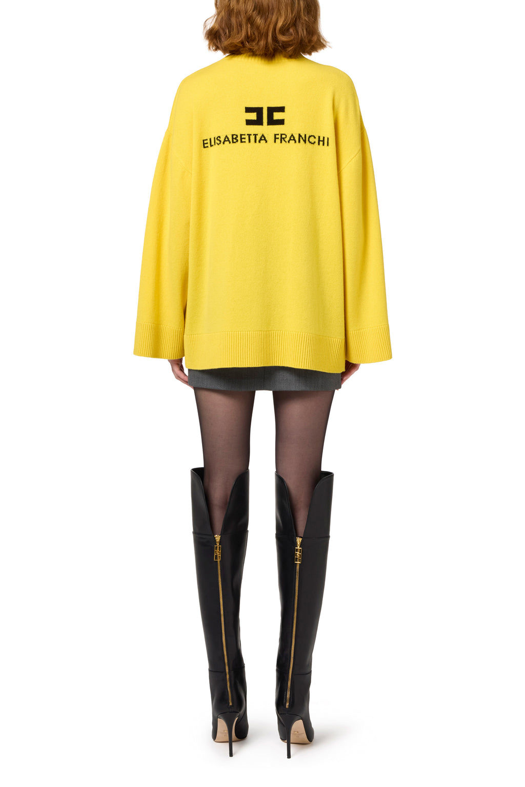 Cashmere blend turtleneck with logo | LAST PIECE: 42/44