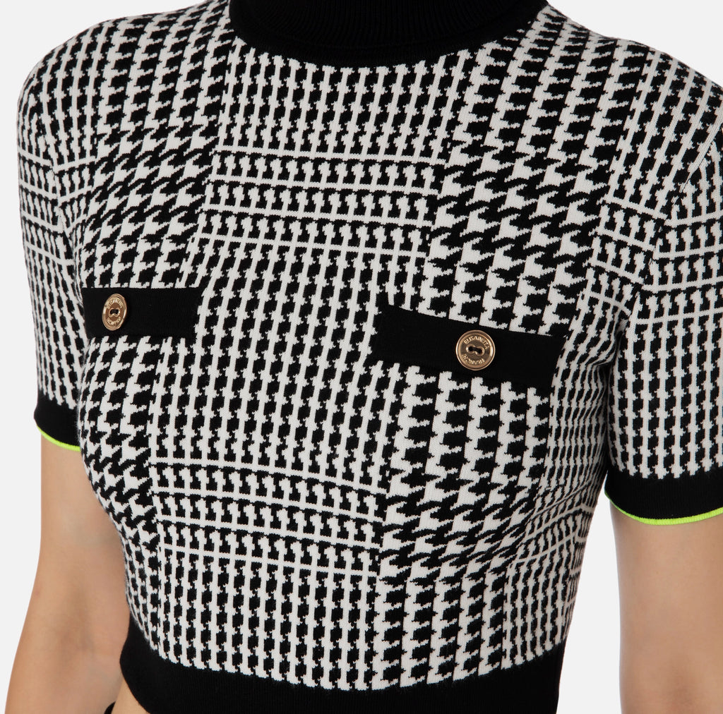 Pullover in Prince of Wales knit | LAST PIECE: 44