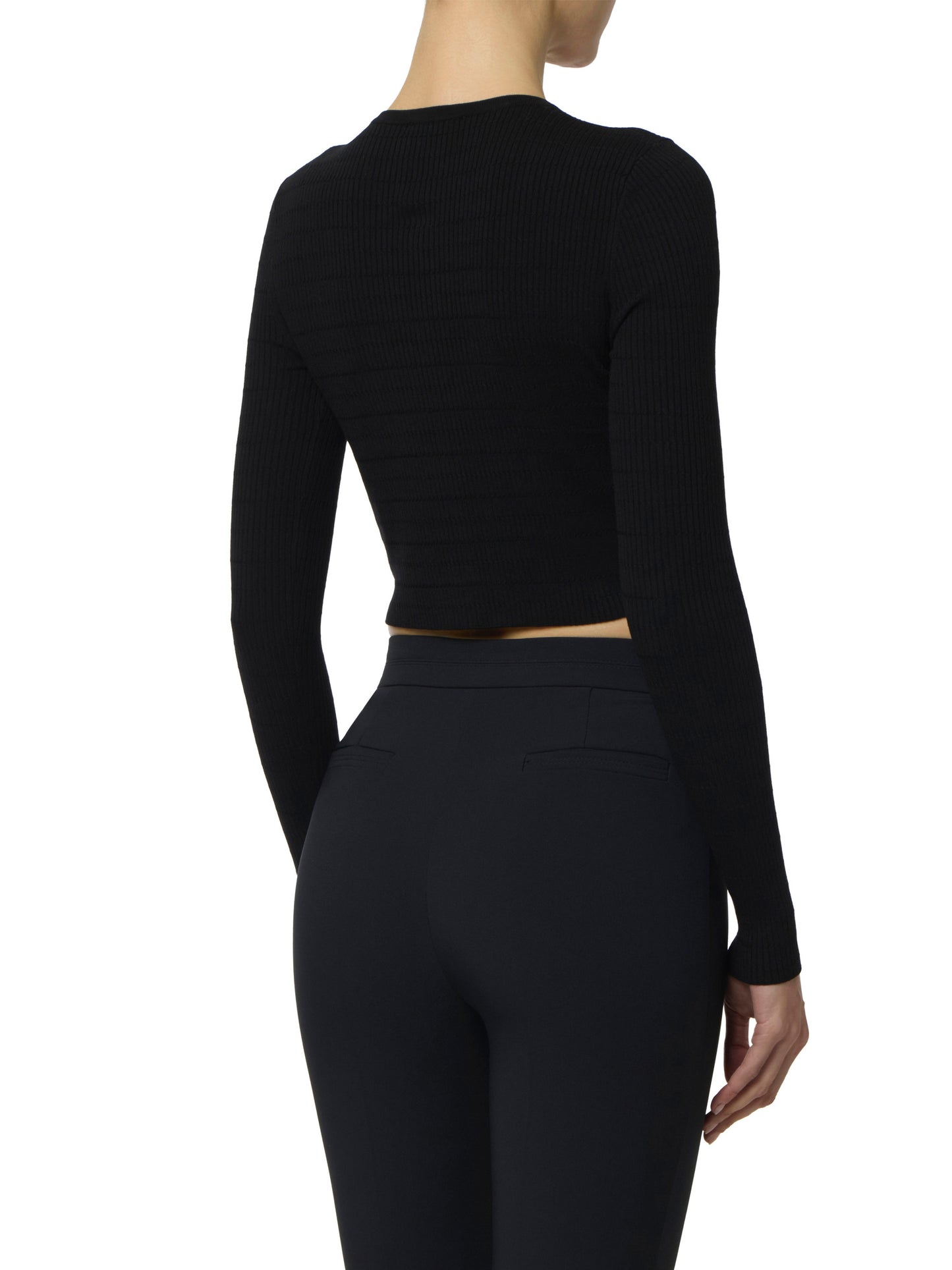 Micro-braided knit cardigan