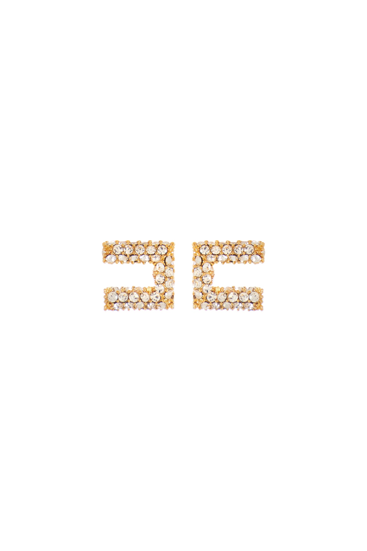 Earrings with rhinestones