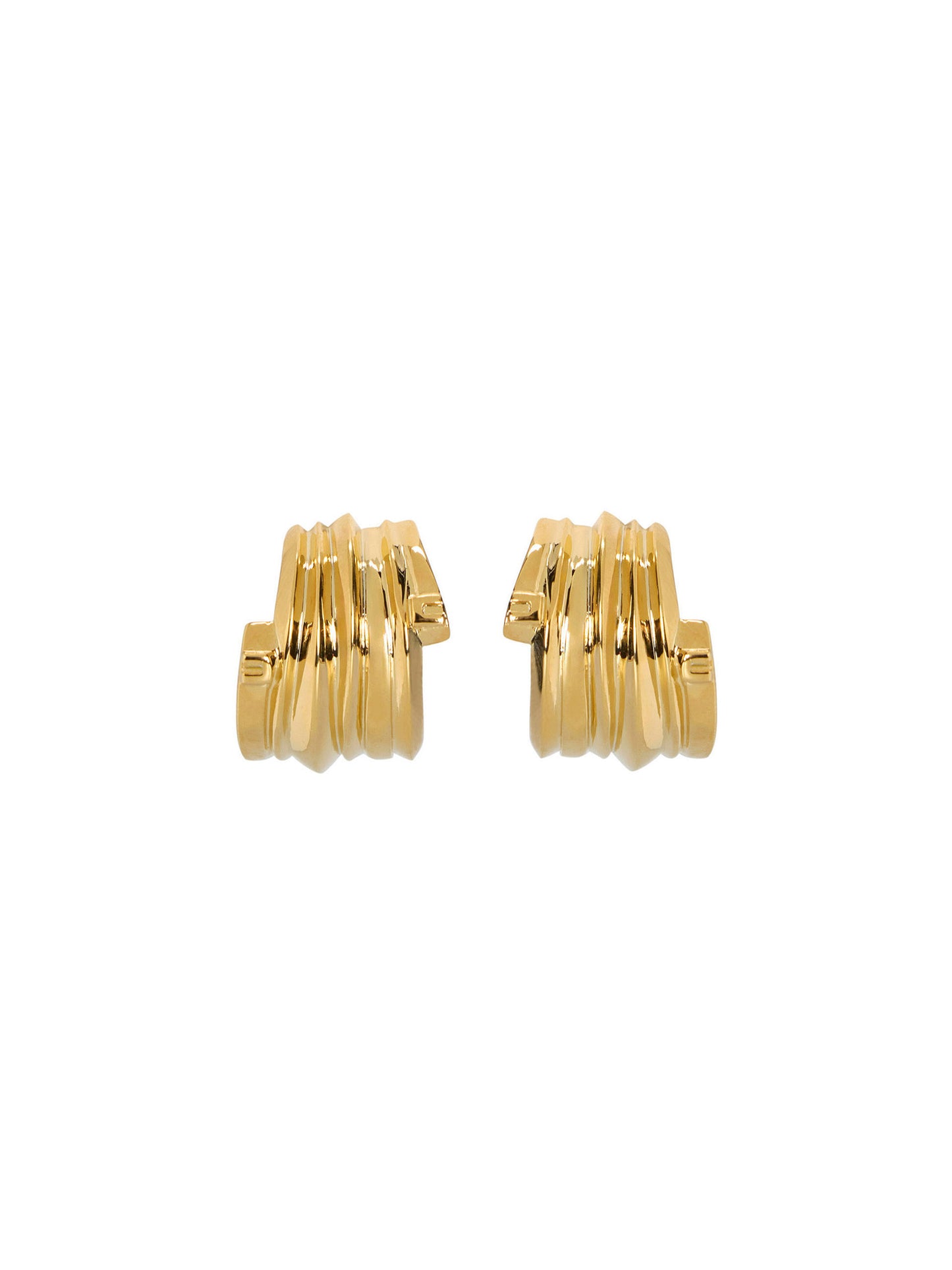Earrings with micro logo details
