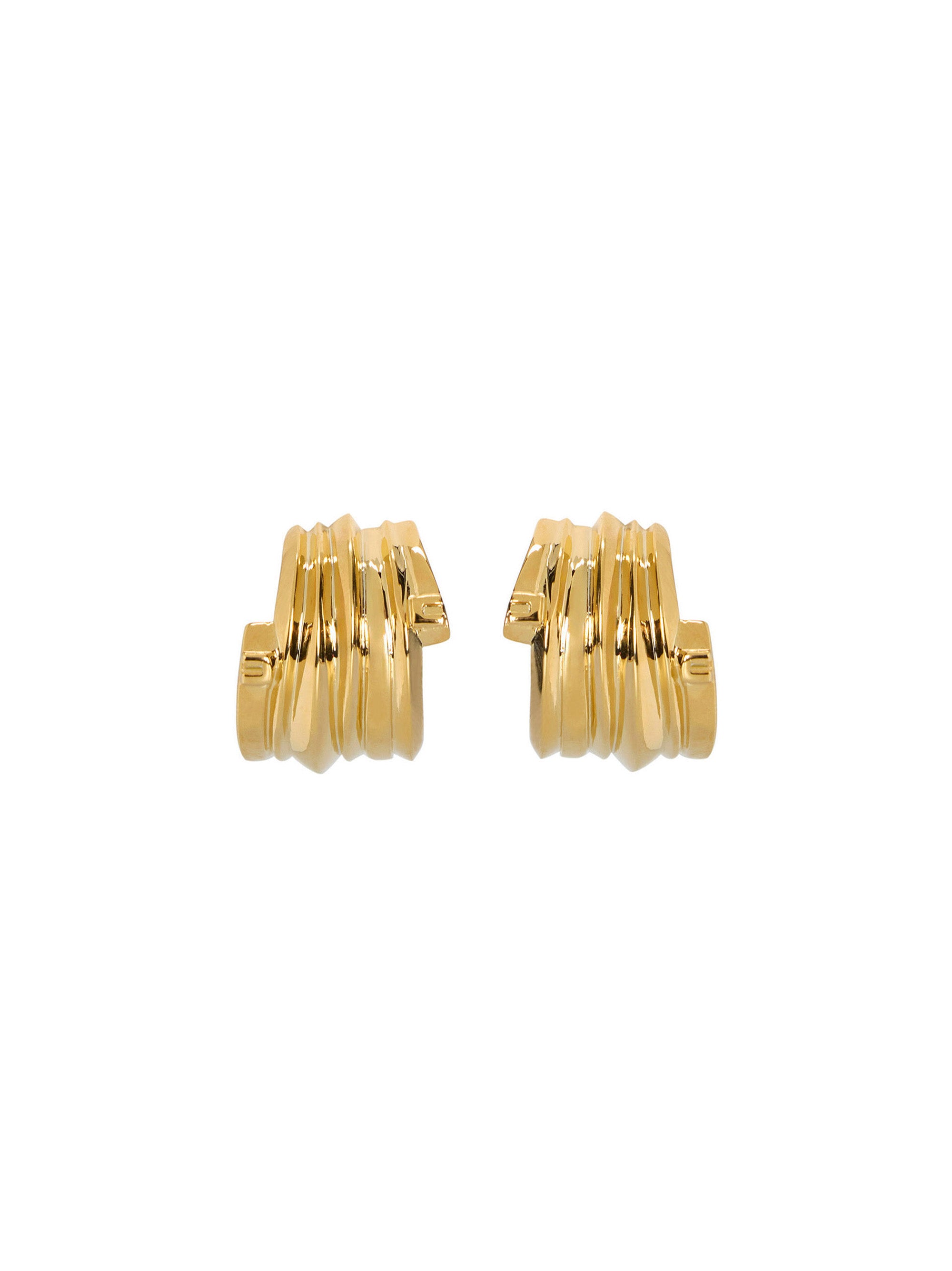 Earrings with micro logo details