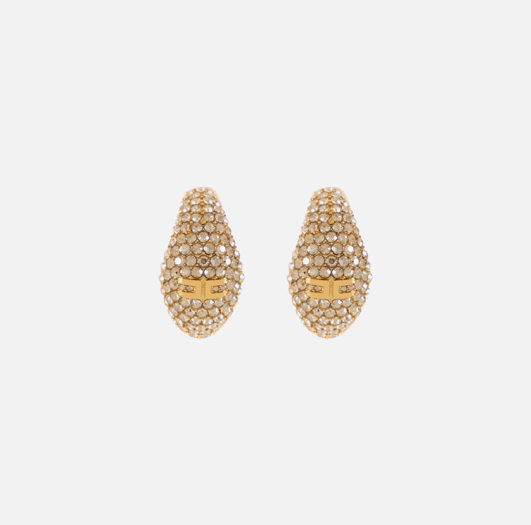 Micro crescent-shaped earrings