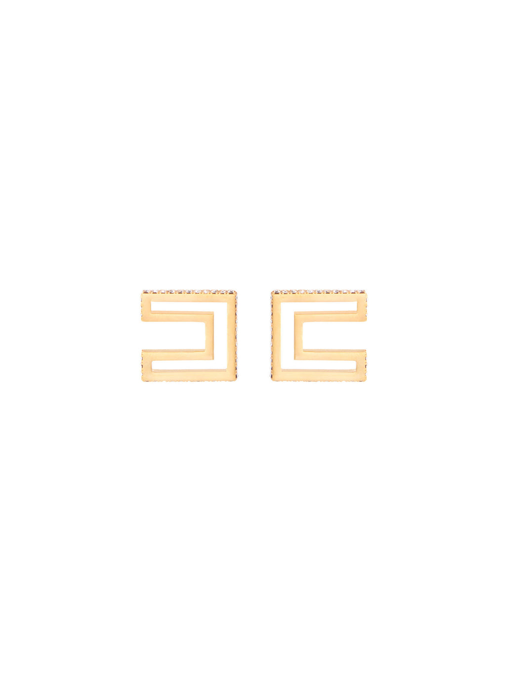 Earrings with rhinestones
