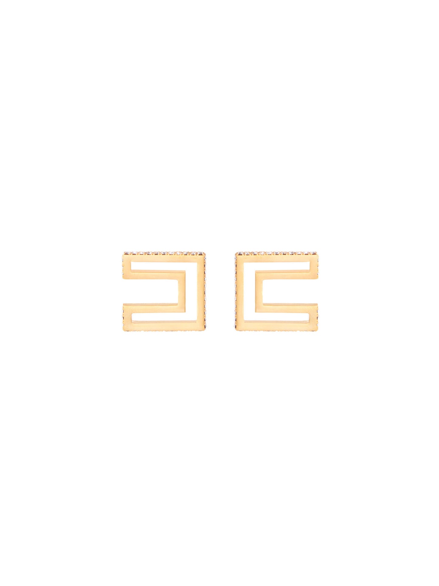 Earrings with rhinestones