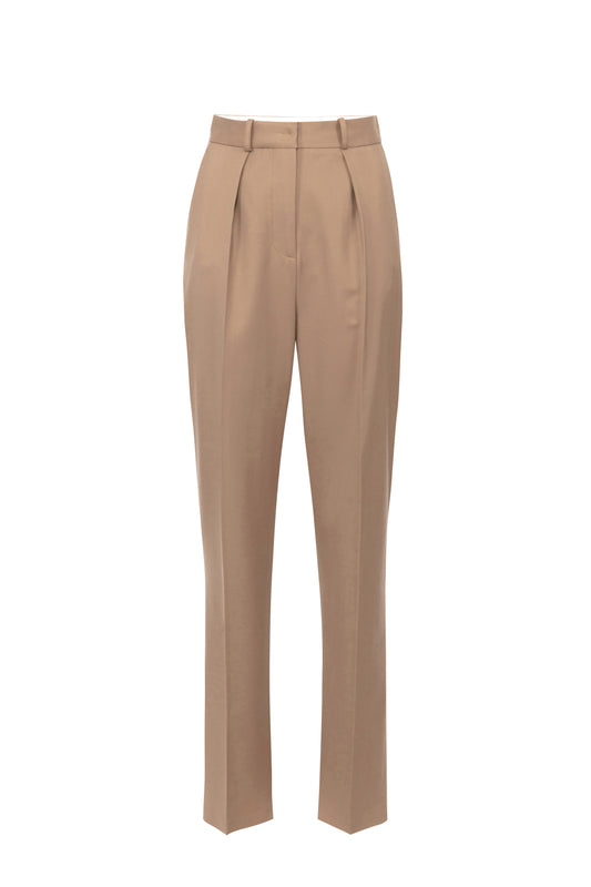 Cool wool trousers with darts