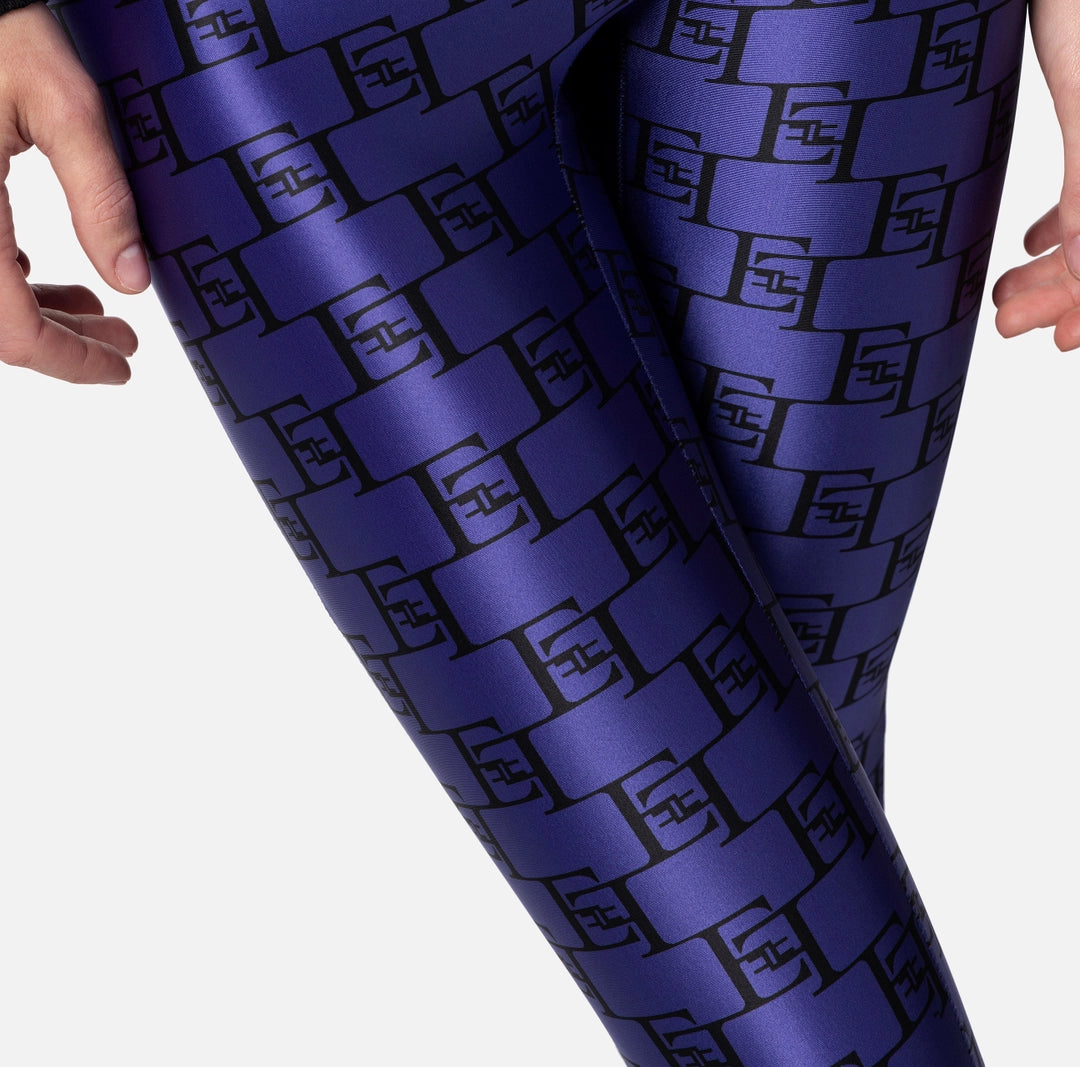 Lycra leggings with logo print