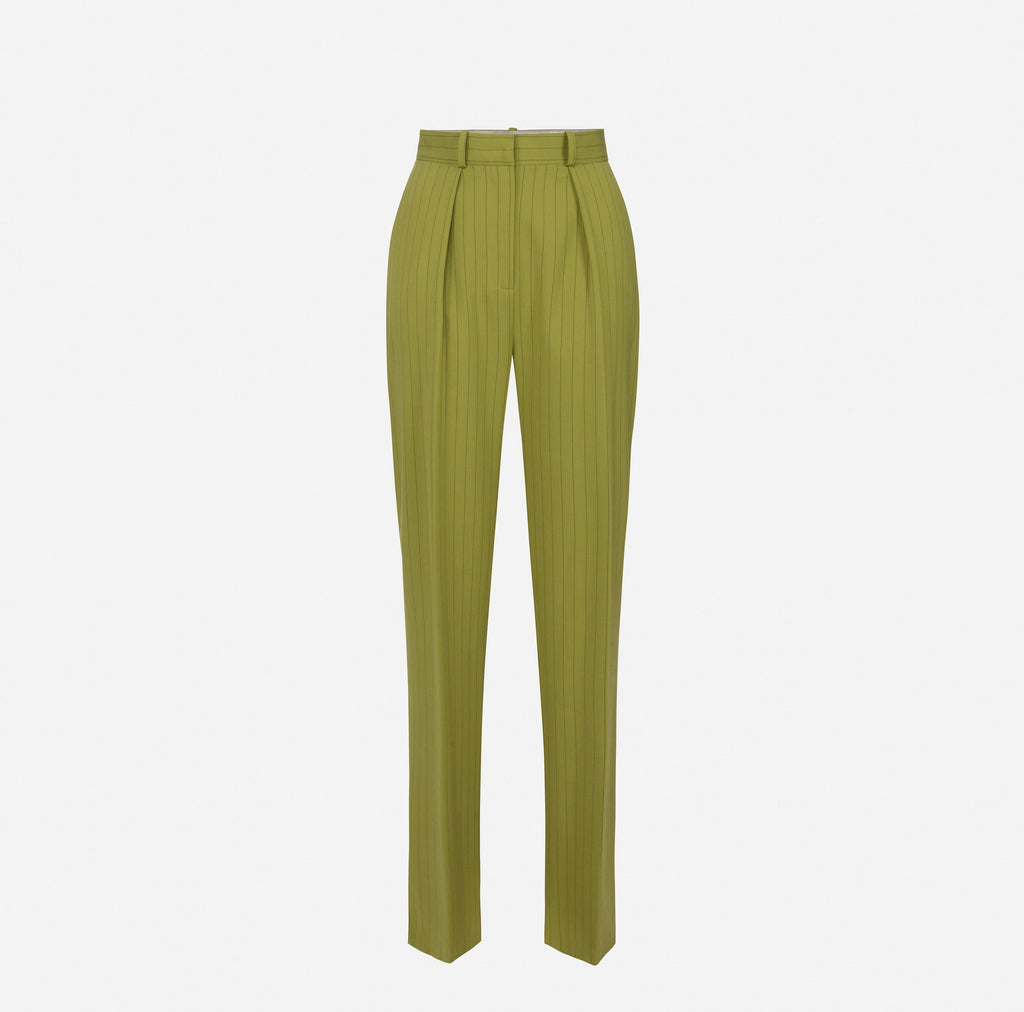 Cool wool pinstriped straight trousers | LAST PIECE: 40