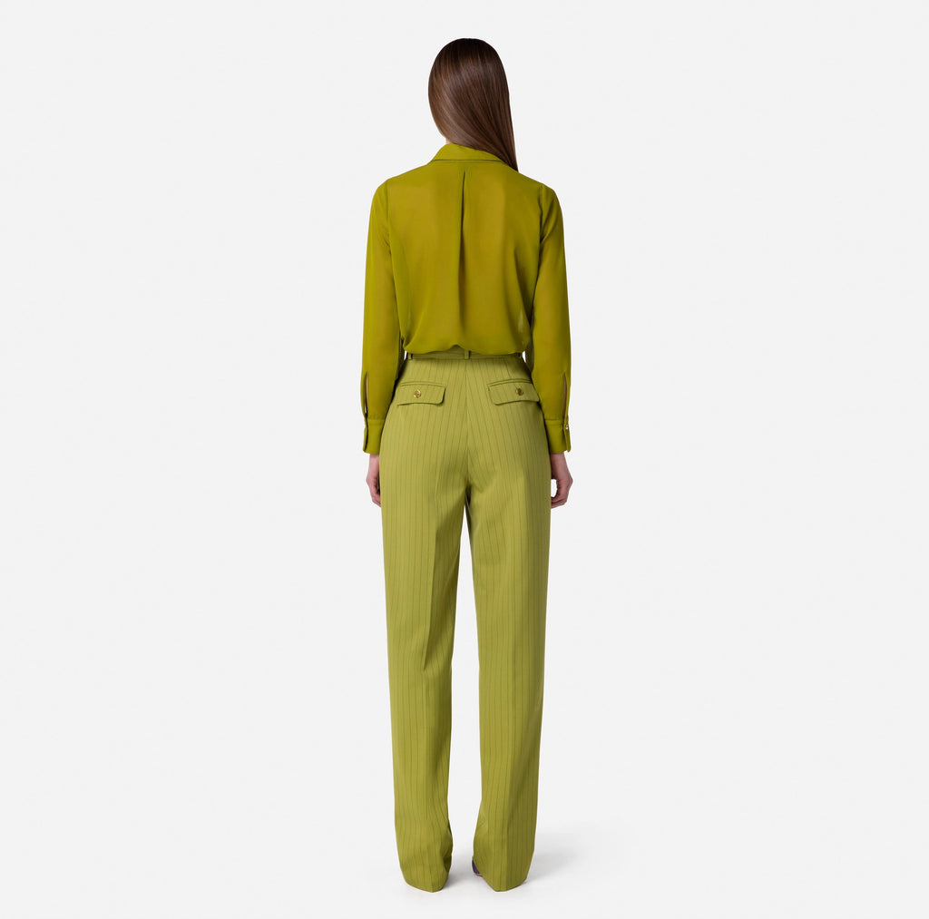 Cool wool pinstriped straight trousers | LAST PIECE: 40