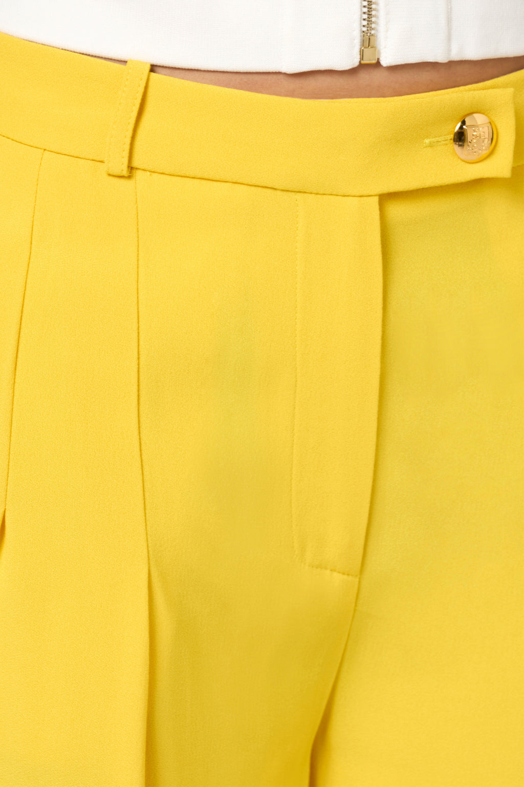 Straight enver satin trousers with double darts | LAST PIECE: 40