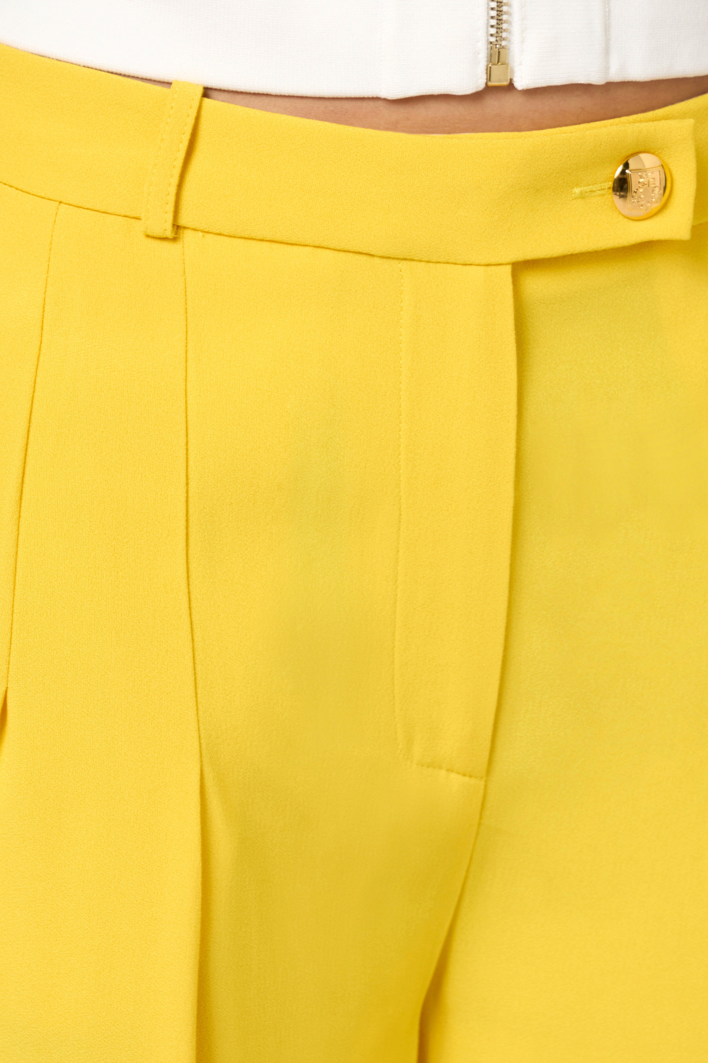 Straight enver satin trousers with double darts | LAST PIECE: 40