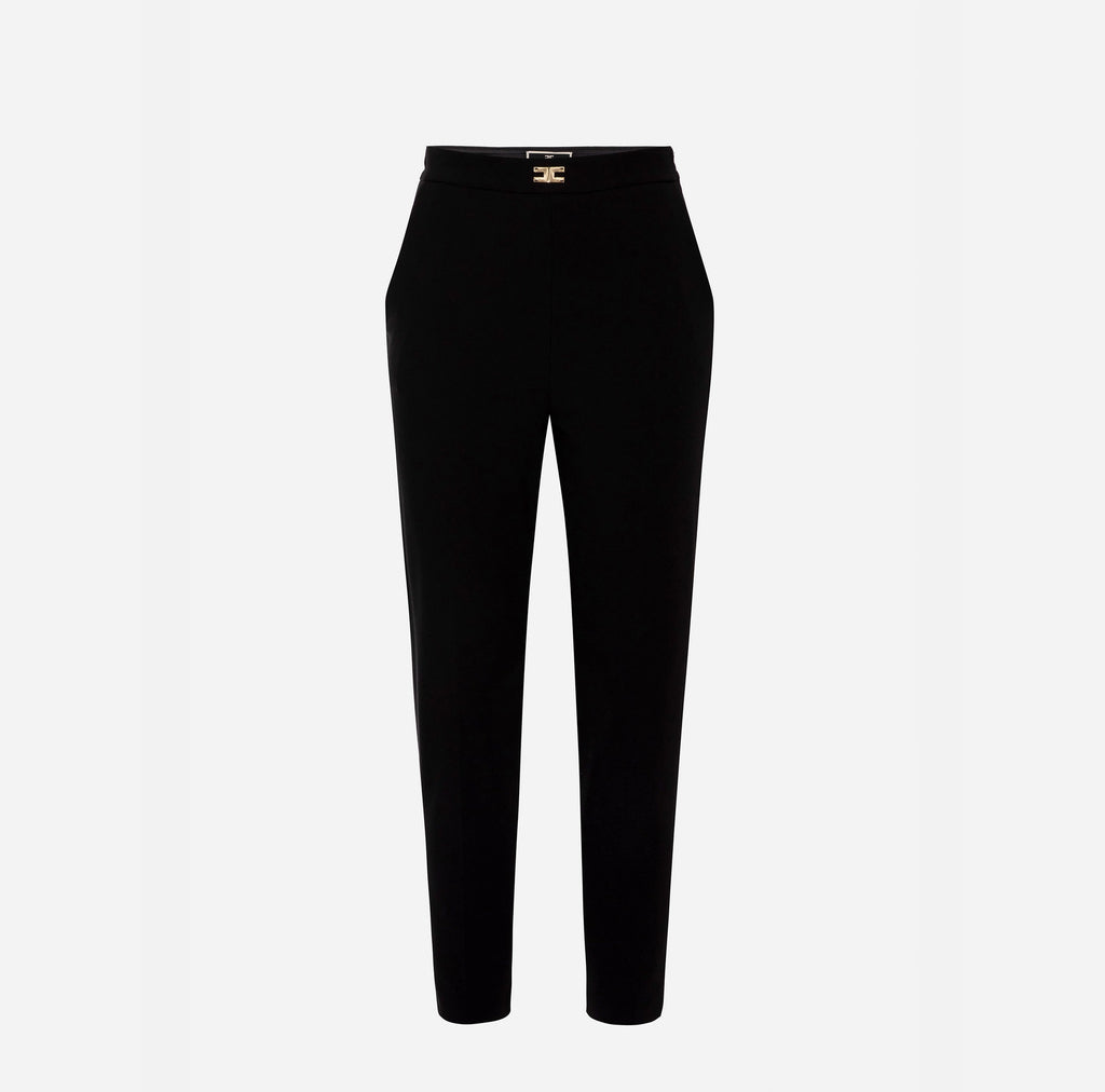 Trousers in double layer stretch crêpe | LAST PIECE: 44
