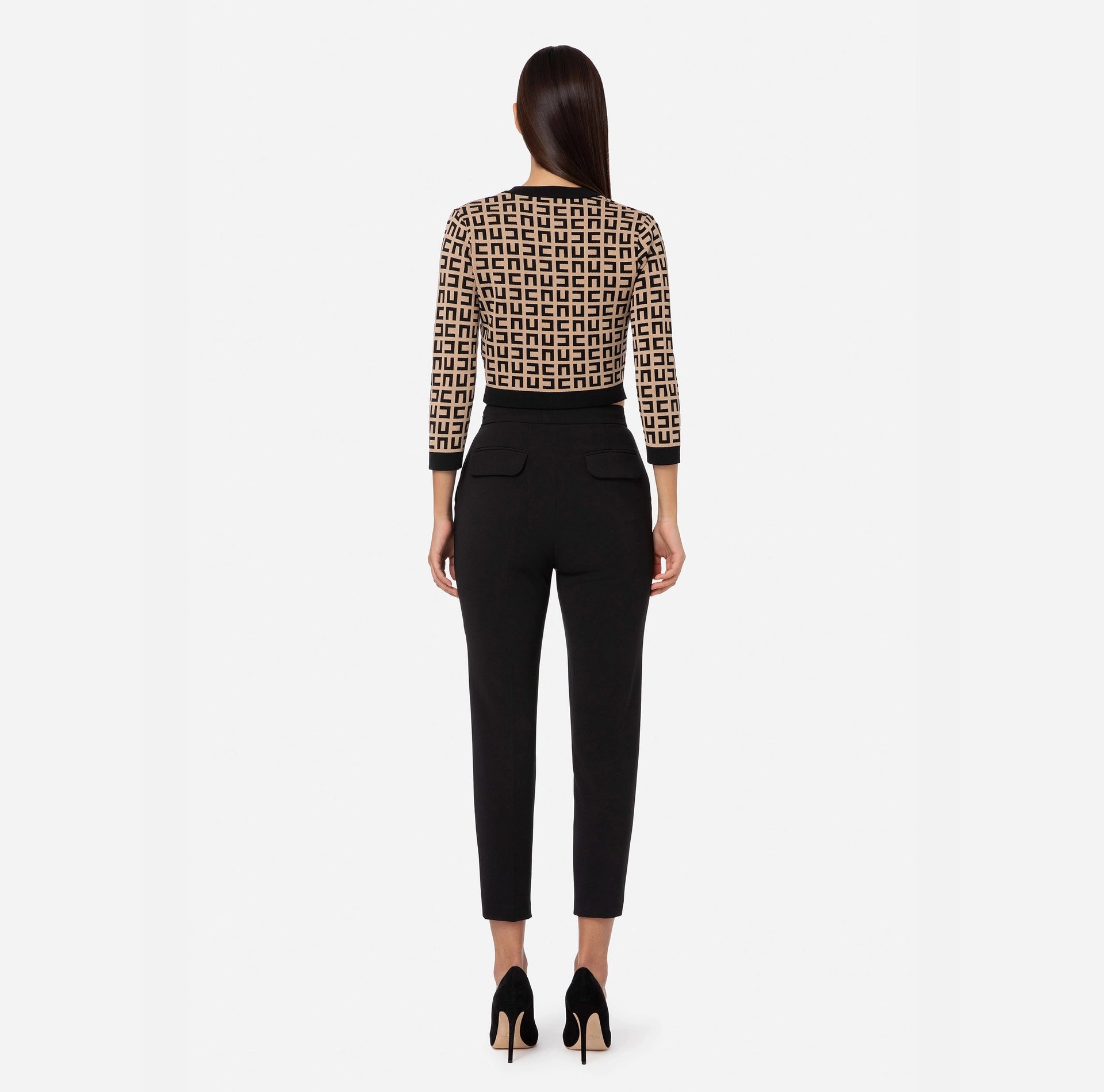 Trousers in double layer stretch crêpe | LAST PIECE: 44