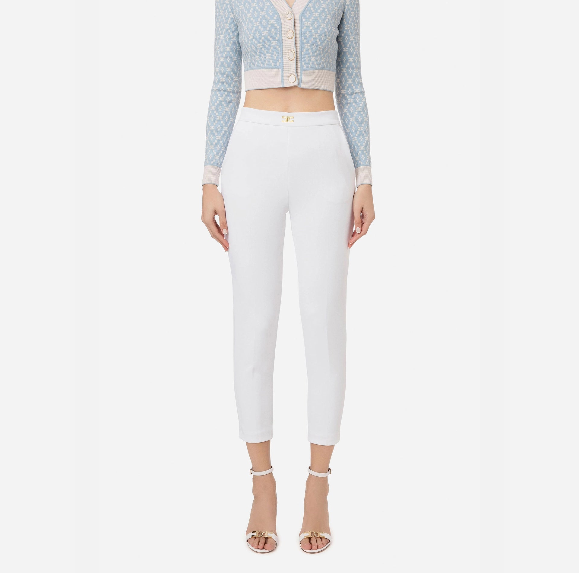 Trousers in double layer stretch crêpe | LAST PIECE: 44