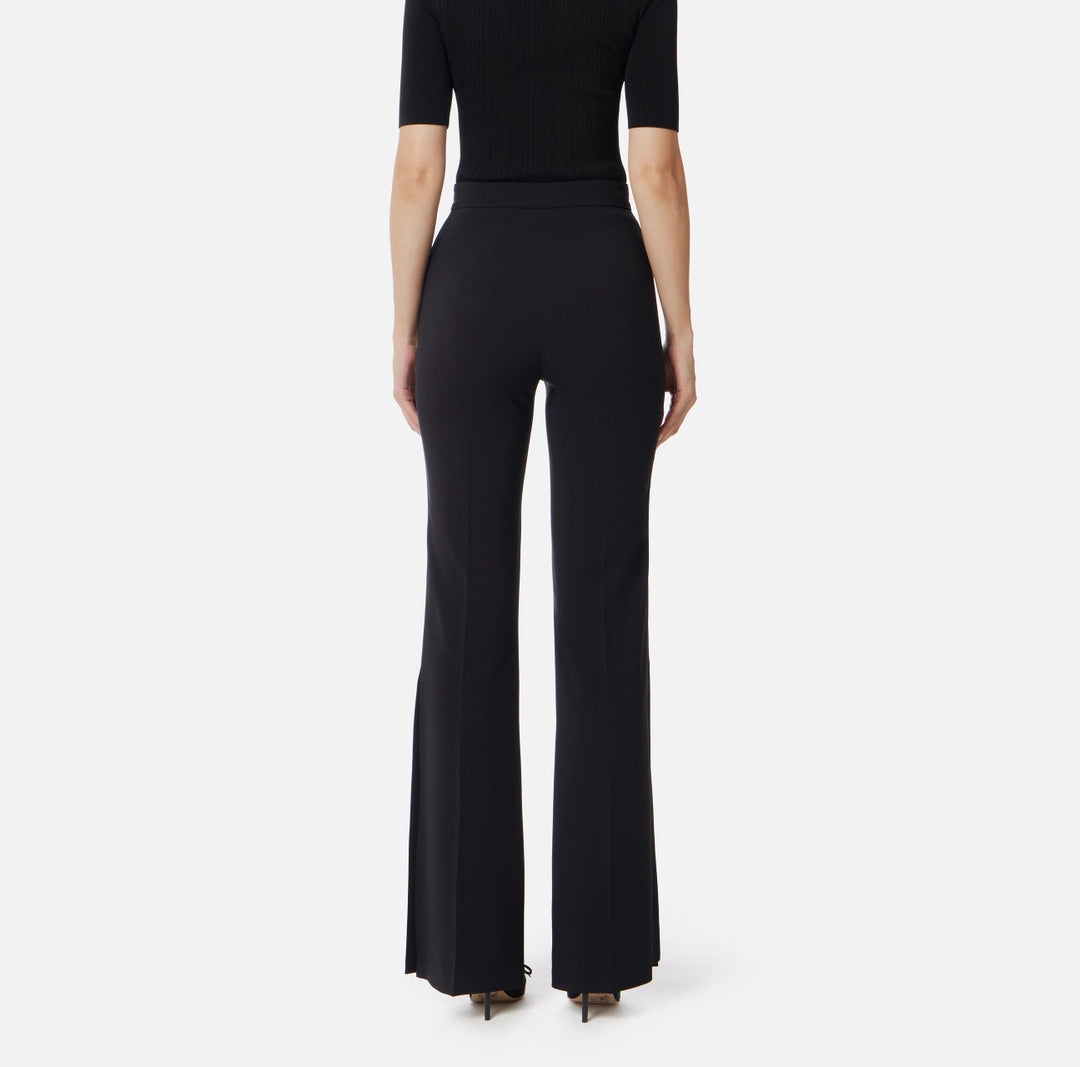 Crêpe tuxedo trousers with satin bands