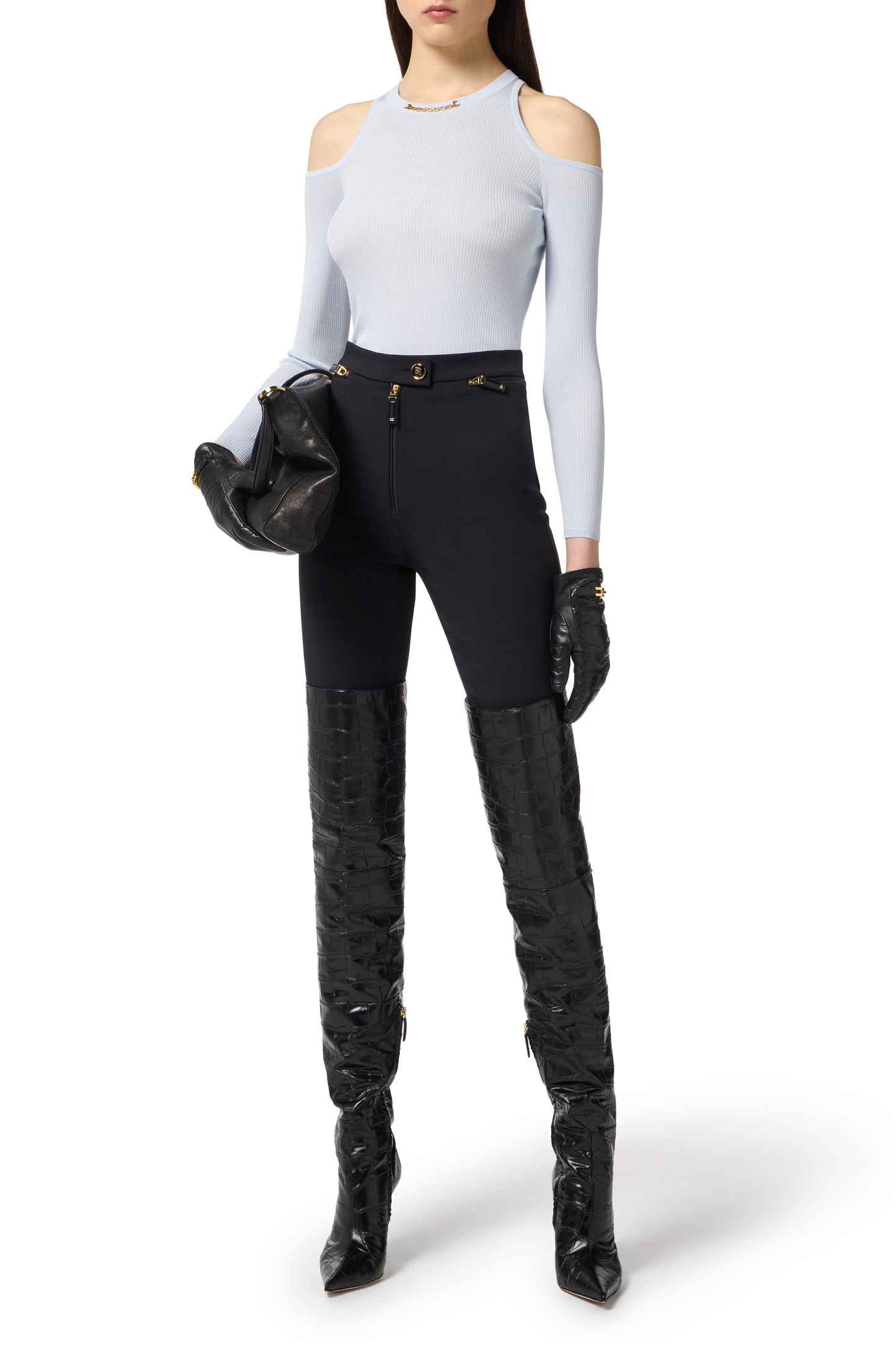 Double crêpe trousers