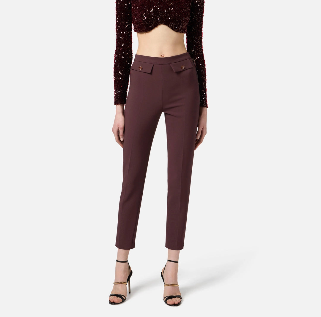 Double crêpe trousers
