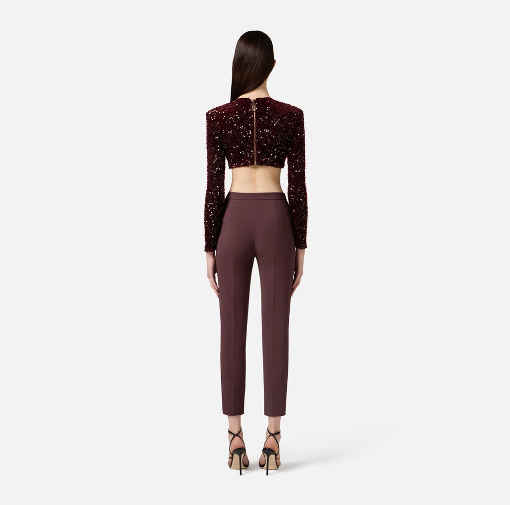 Double crêpe trousers