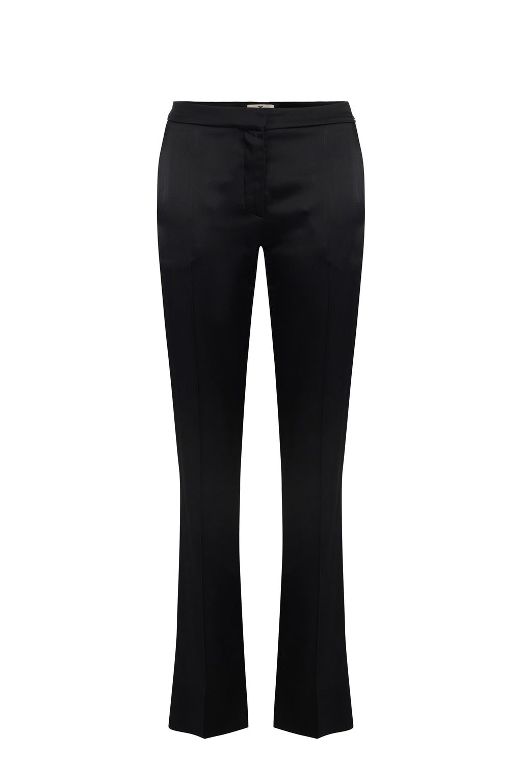Satin trousers with slits