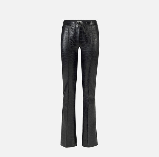 Trousers with crocodile print