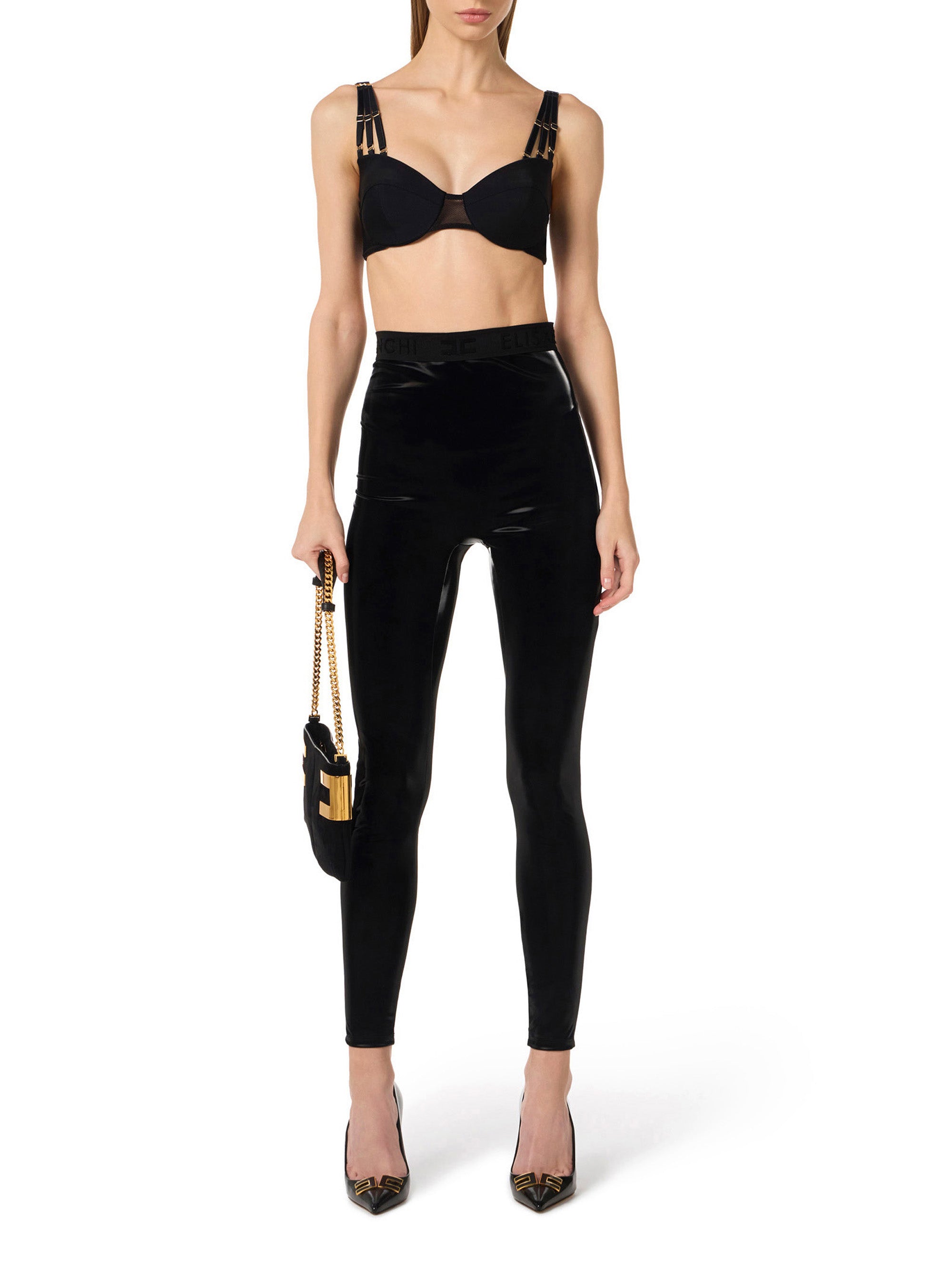 Vinyl leggings