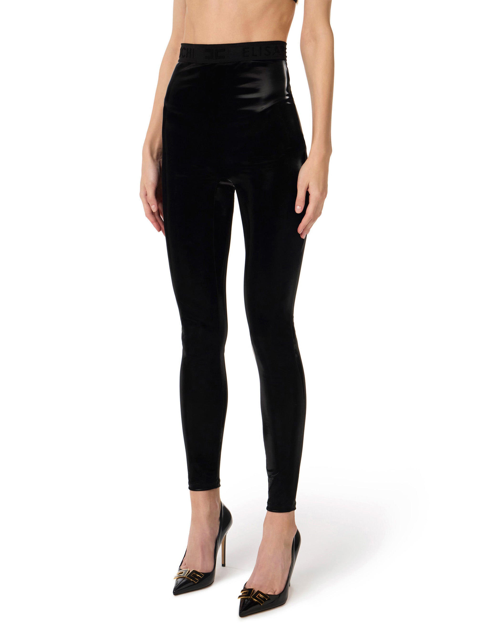 Vinyl leggings