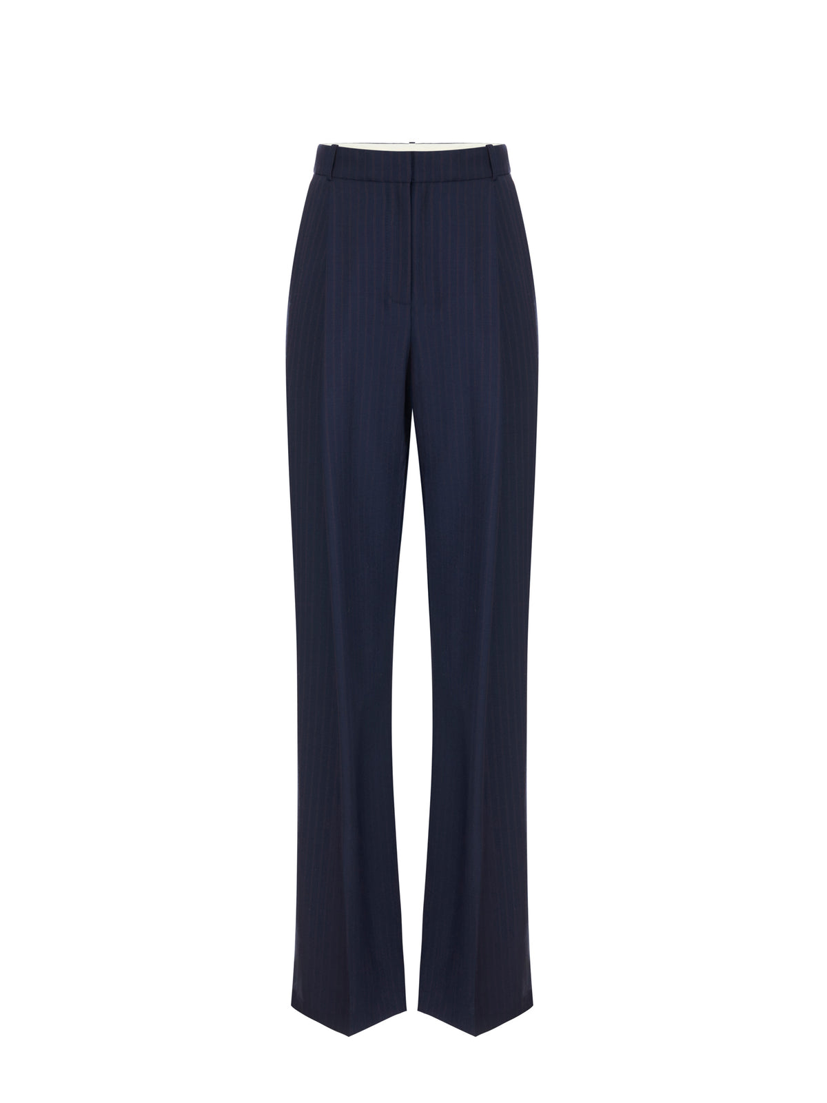Pinstriped trousers in cool wool fabric