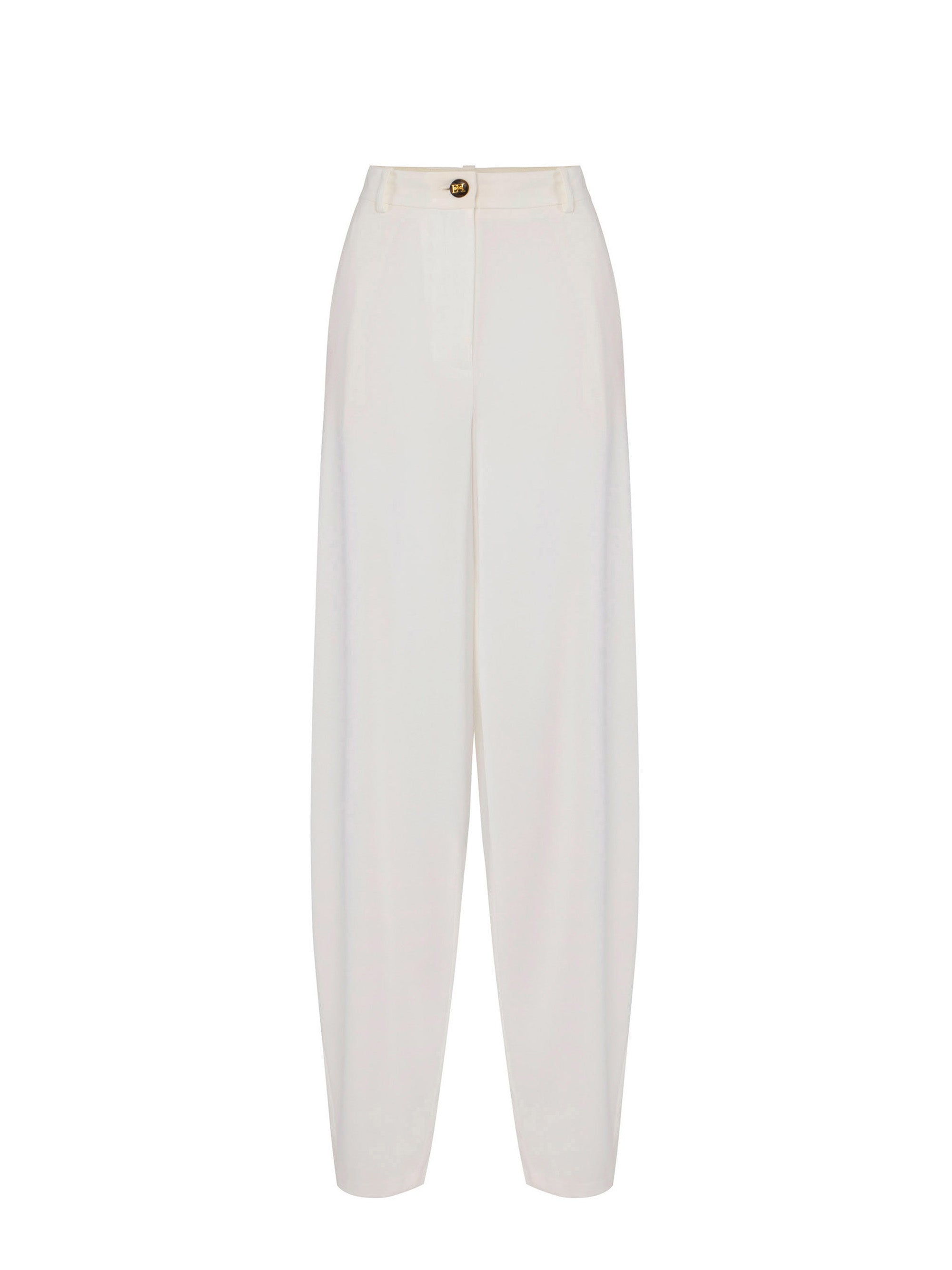Lightweight crêpe fabric trouser
