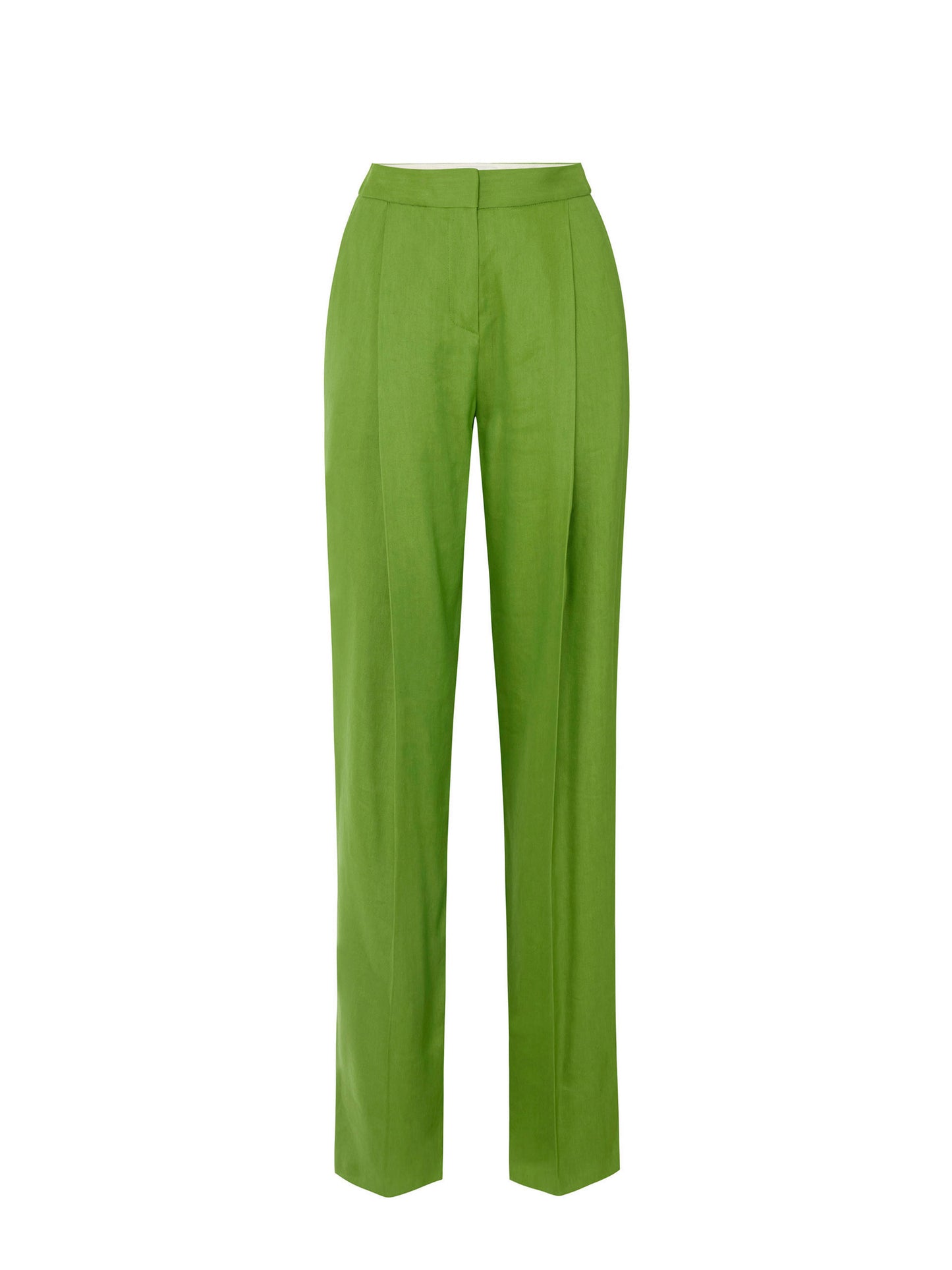Linen-blend trousers