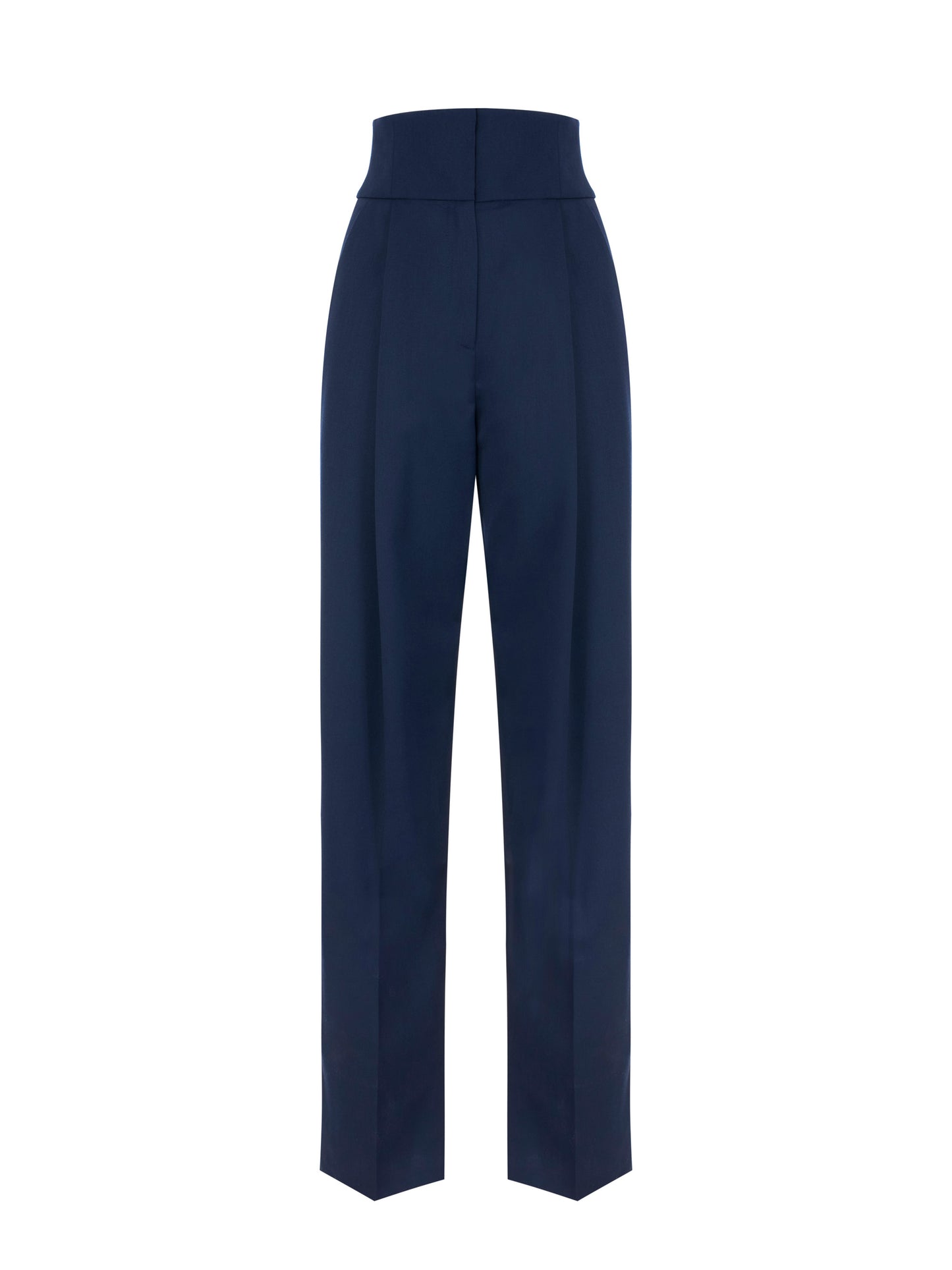 Trousers in gabardine fabric