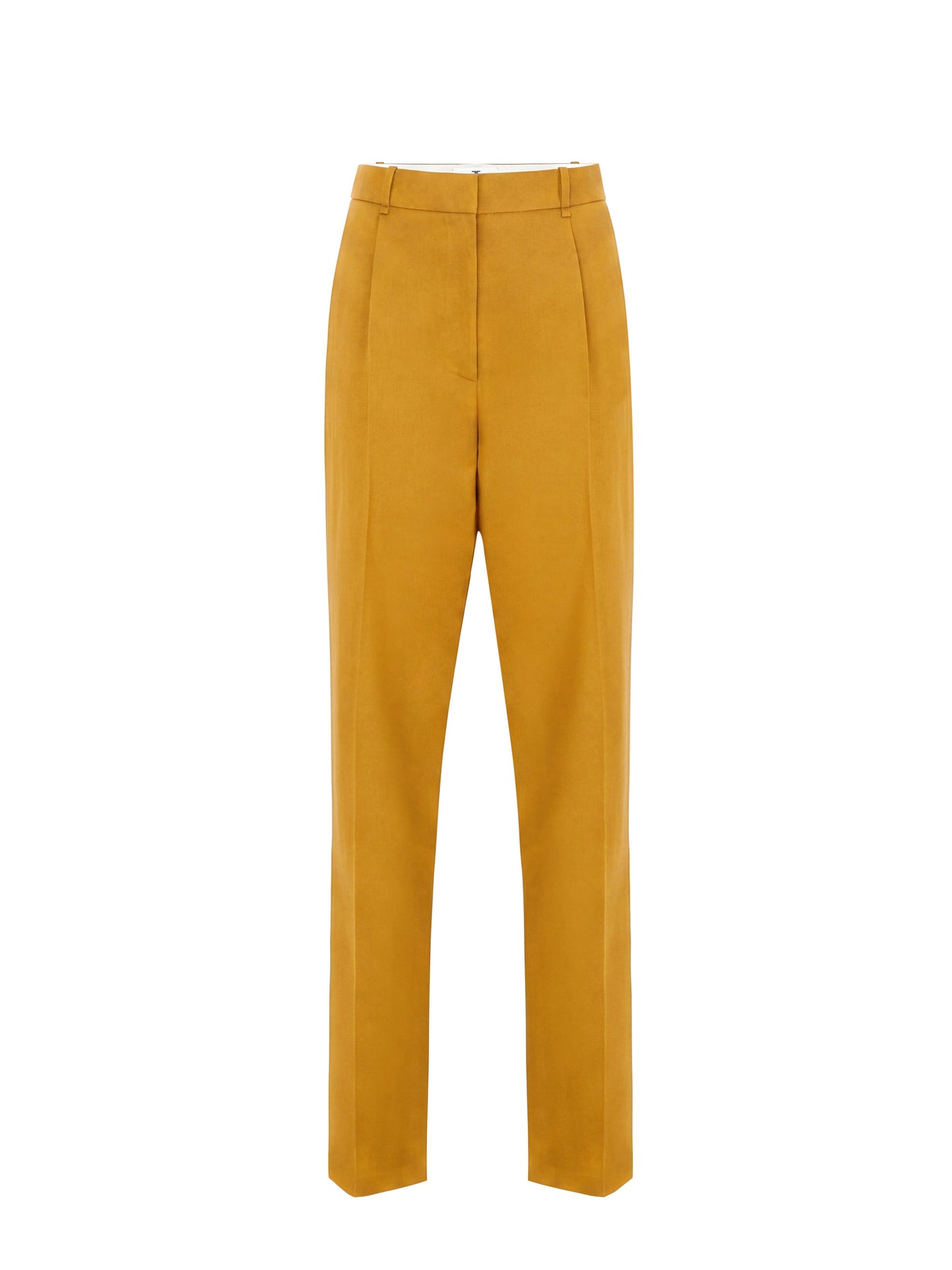 Trousers in gabardine fabric