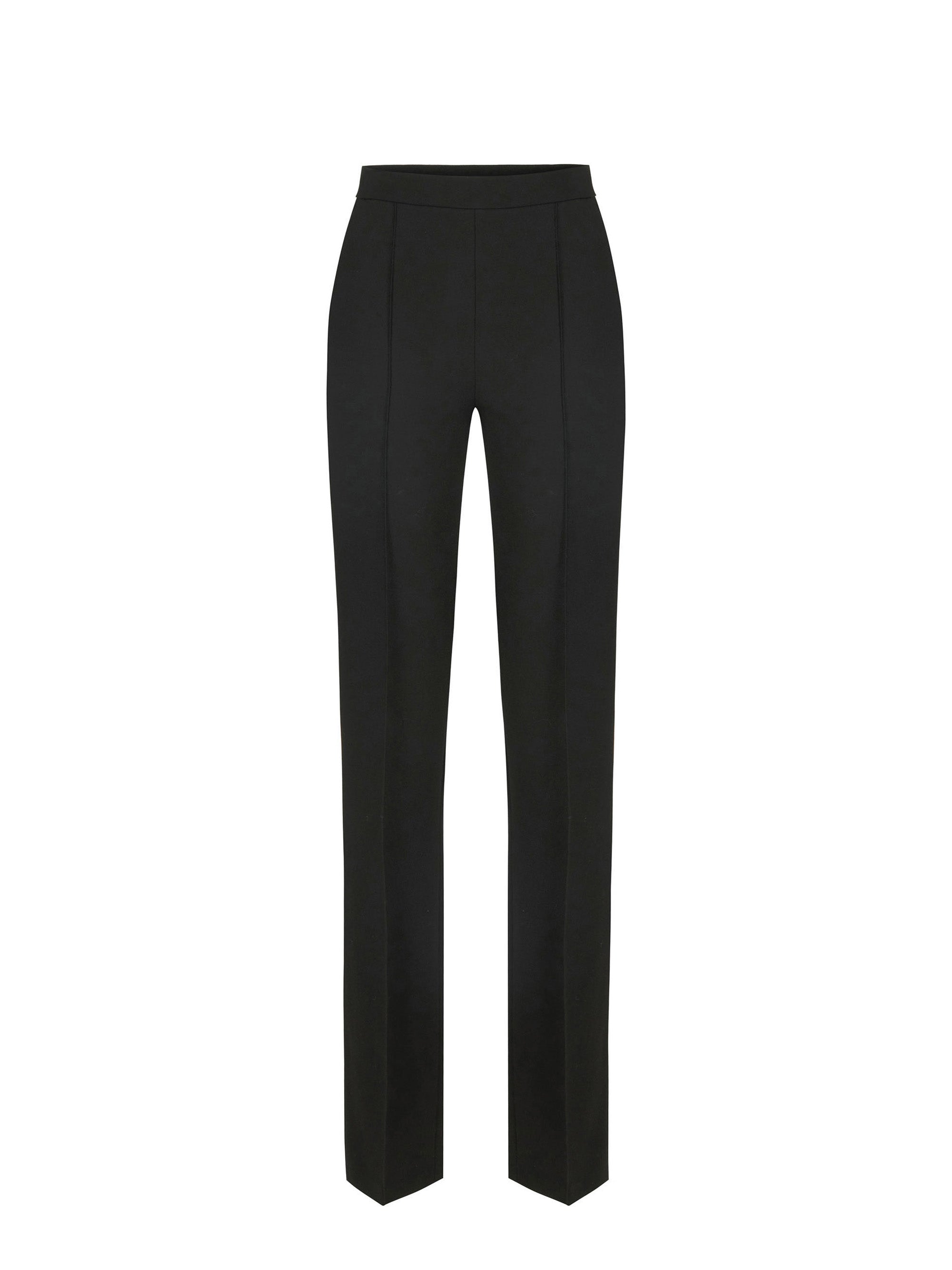 Lightweight crêpe fabric trousers
