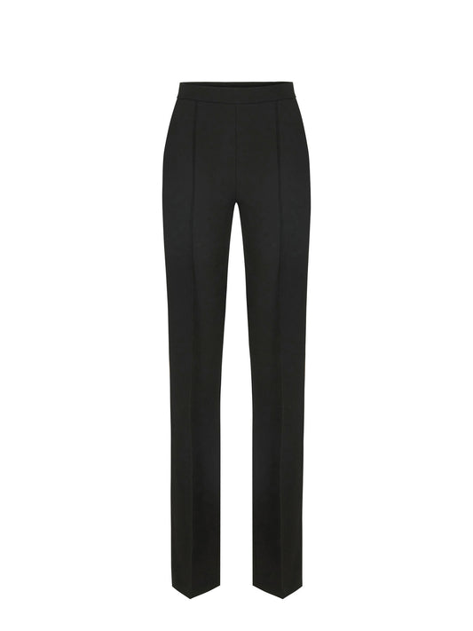 Lightweight crêpe fabric trousers