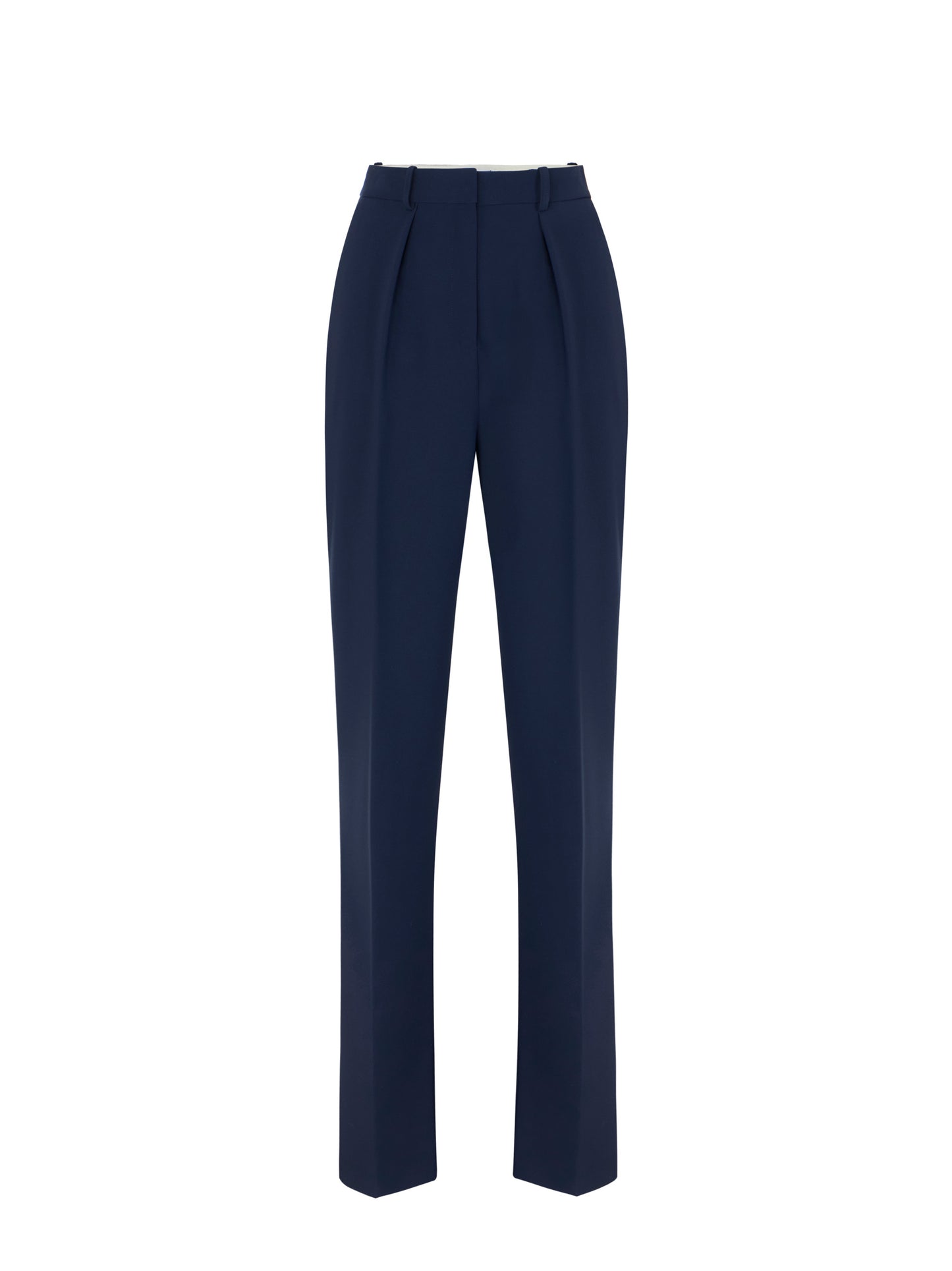 Lightweight crêpe fabric trousers