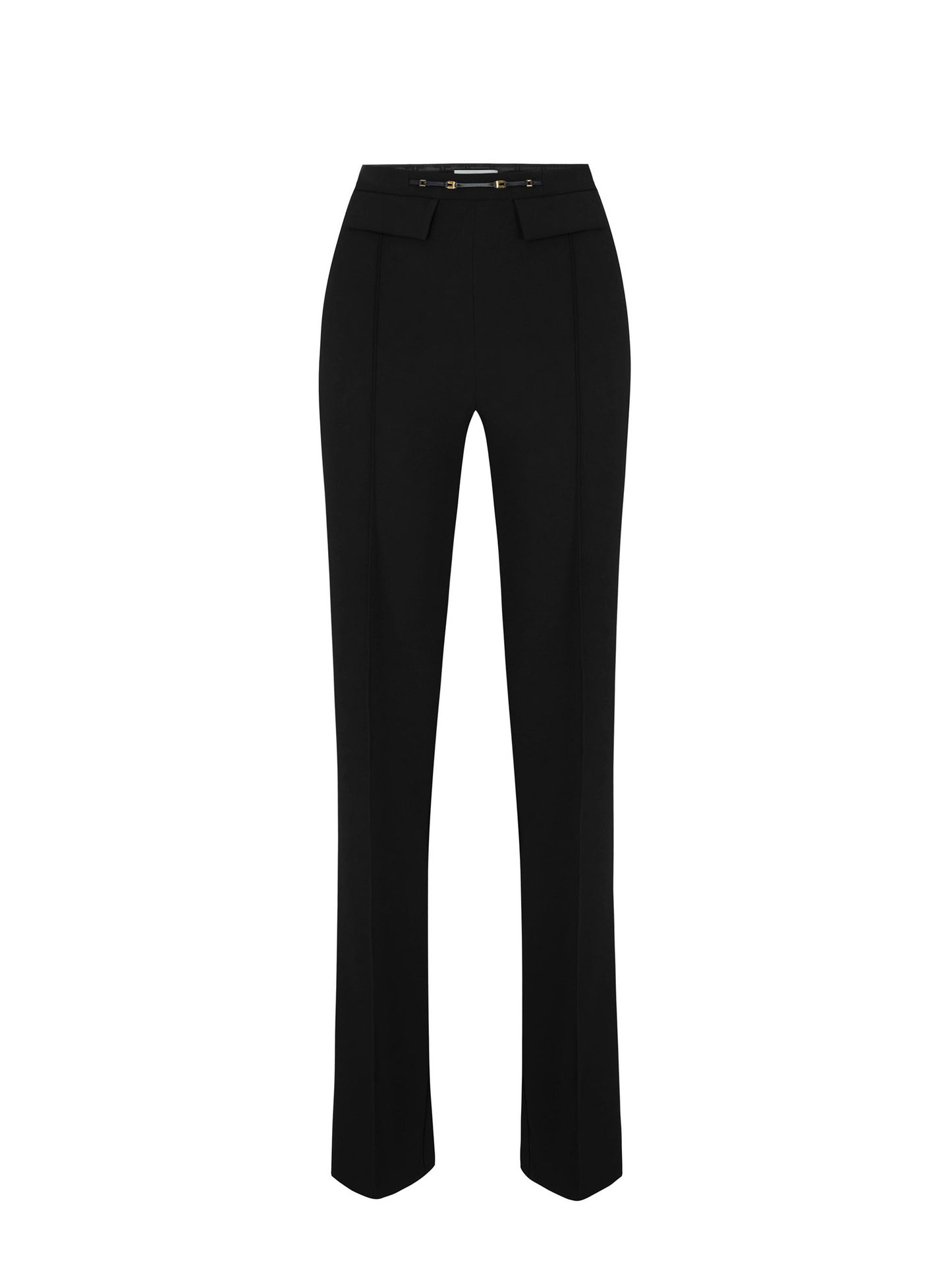 Trousers in double layer stretch crêpe