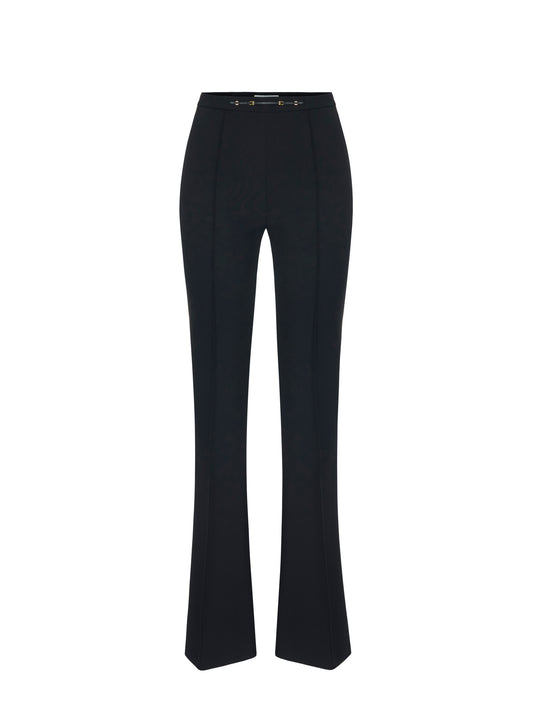 Trousers in double layer strech crepe