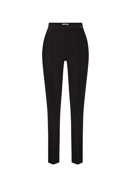 Lightweight crêpe fabric trousers