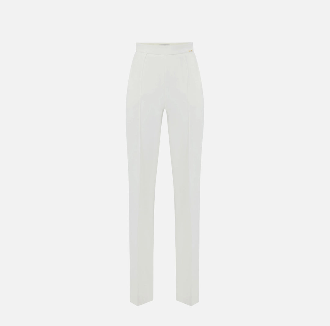 Lightweight crêpe fabric trousers