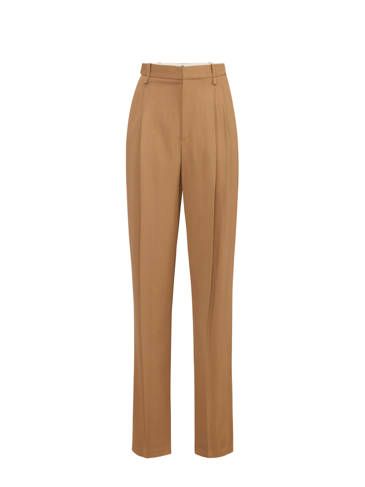 Flowing gabardine trousers