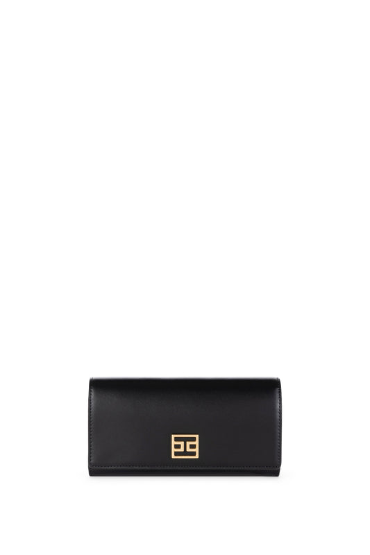 Wallet with logo plaque