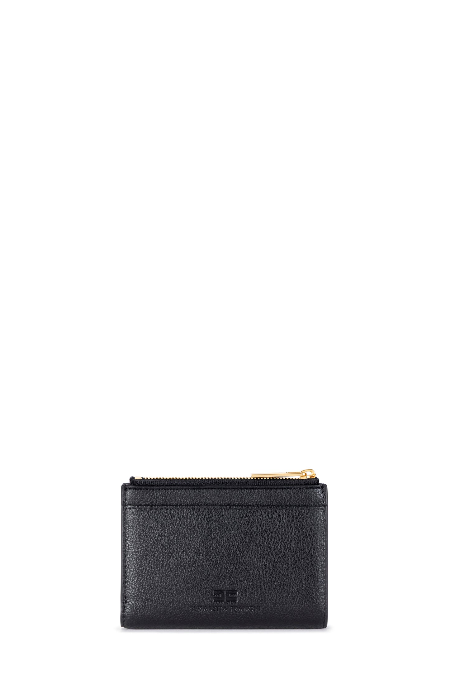 Wallet with logo plaque