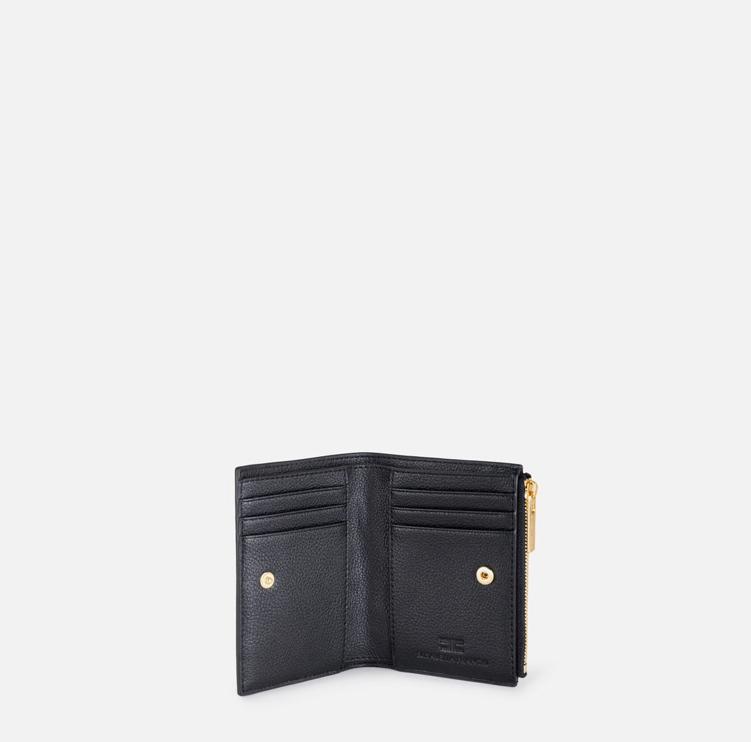 Wallet with logo plaque
