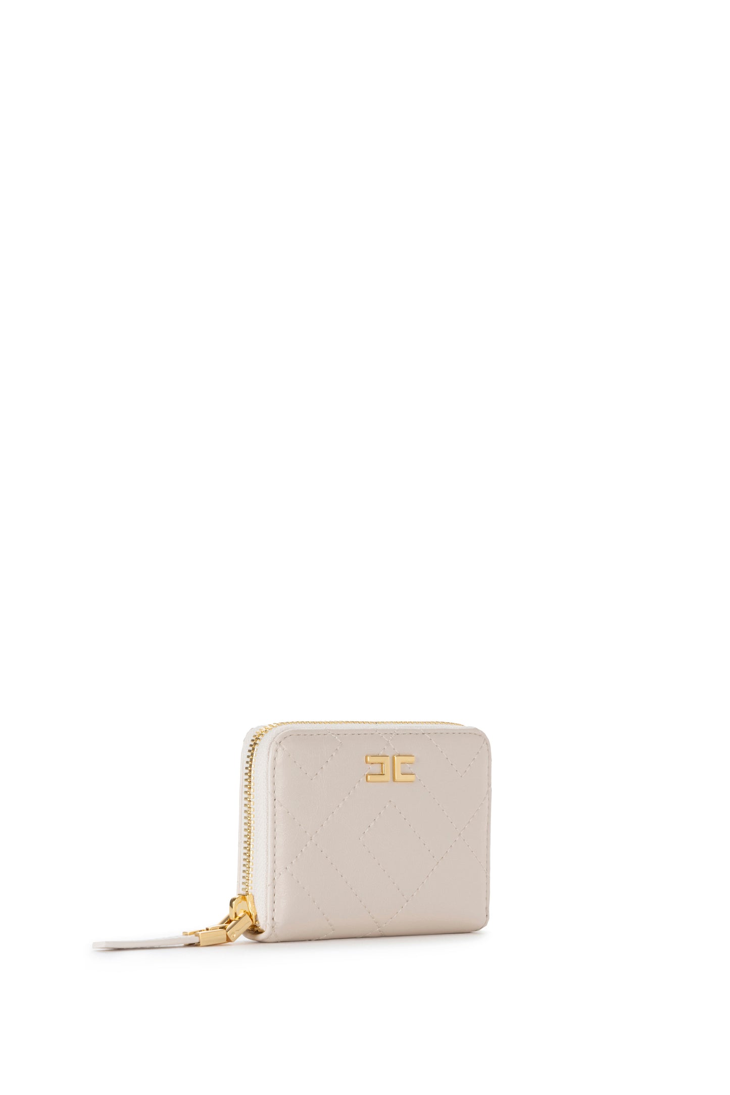 Wallet with zip and logo