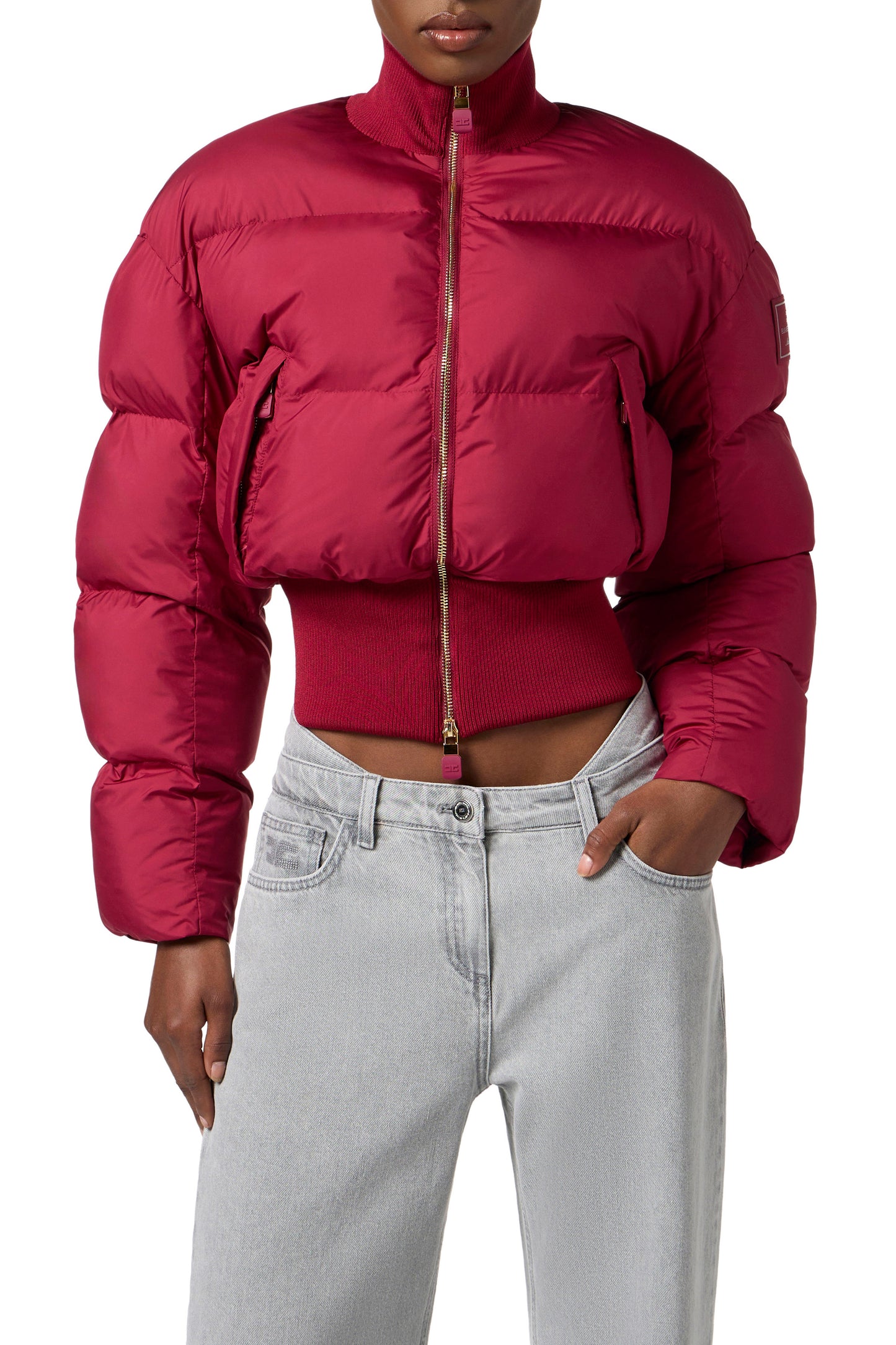 Down jacket in technical fabric