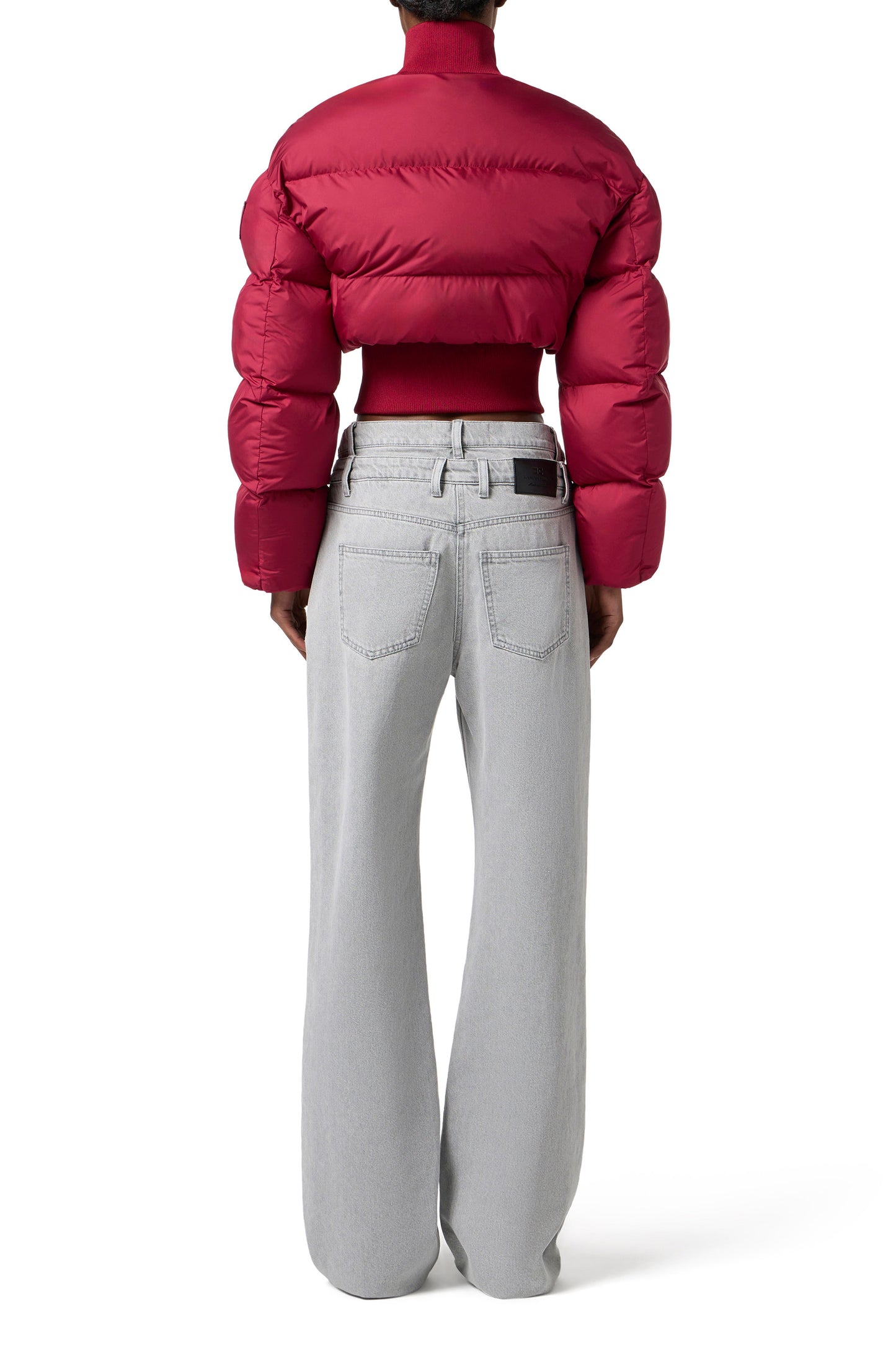 Down jacket in technical fabric